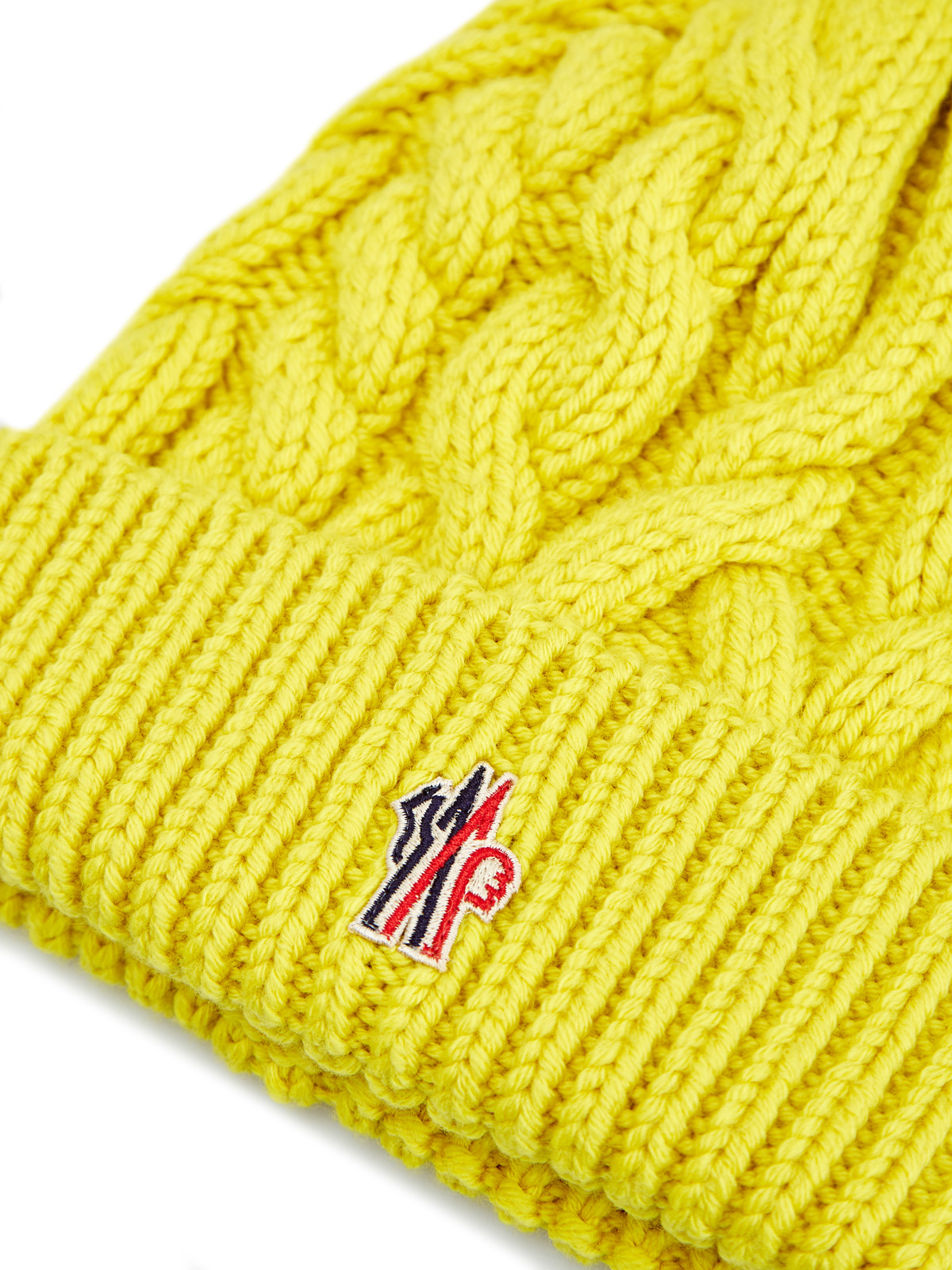 Шапка из линии Après Ski Grenoble с узором «косы» MONCLER, цвет желтый, размер 36;36.5;37.5;38;38.5;39;40 - фото 3