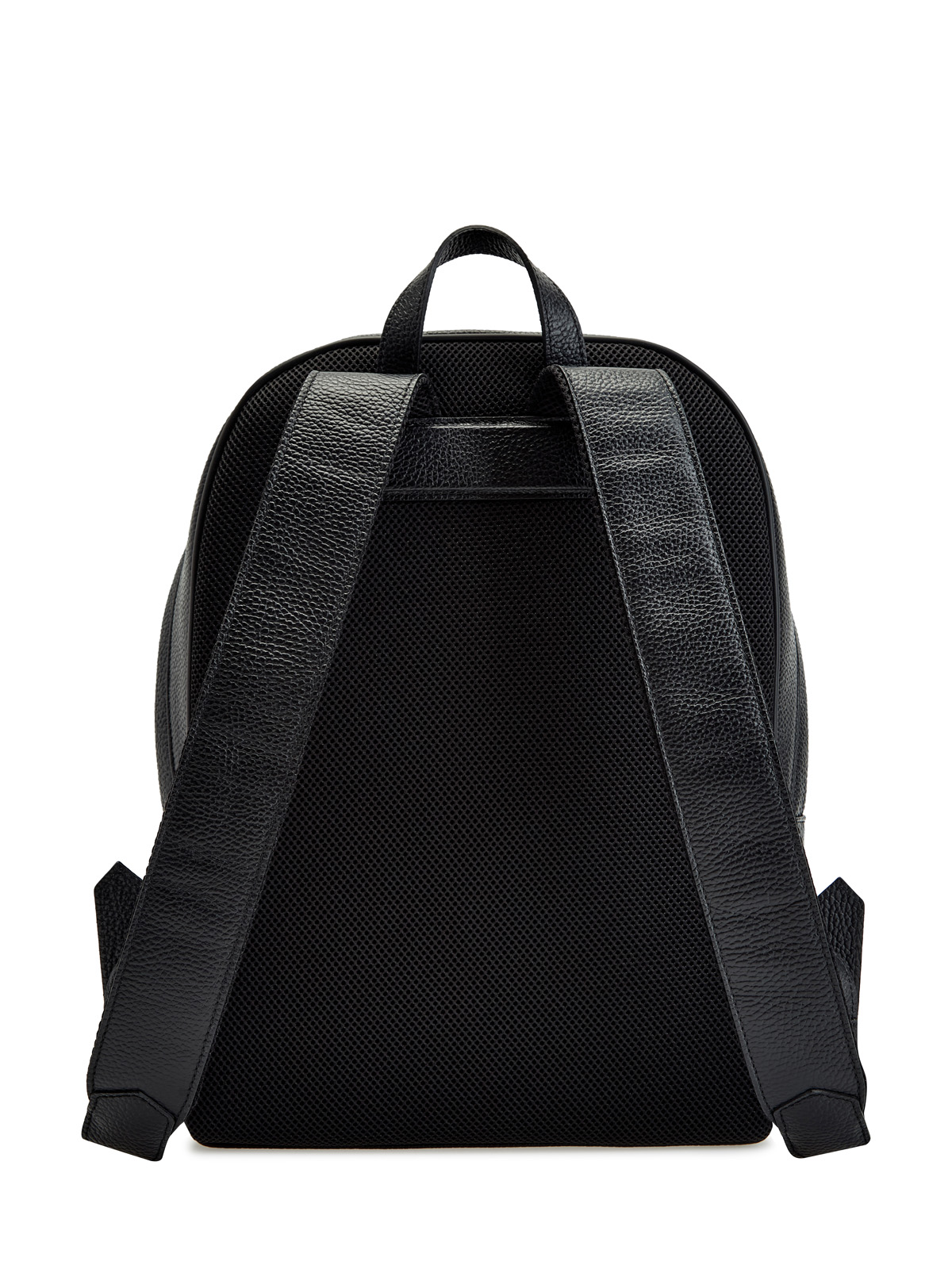 Рюкзак из крупнозернистой телячьей кожи с мембранной спинкой CANALI, цвет черный, размер 52;54;56;50 - фото 5