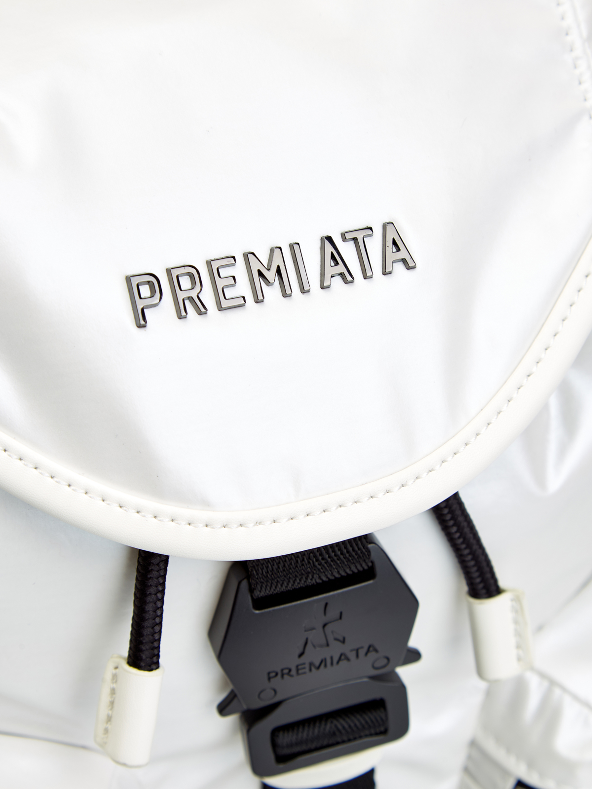 Функциональный рюкзак Lyn с кожаной отделкой и съемным ремнем PREMIATA, цвет белый, размер S;M - фото 6