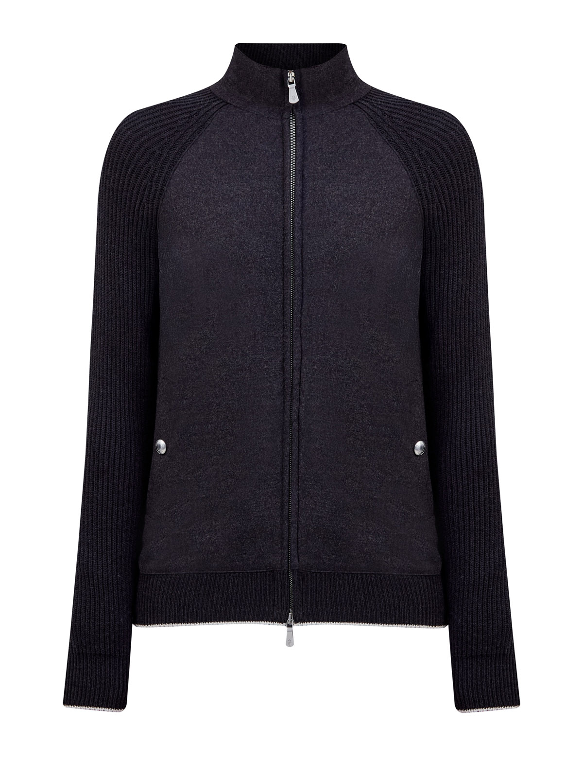 Кардиган из шерсти Platinum с рукавами английской вязки 116010₽