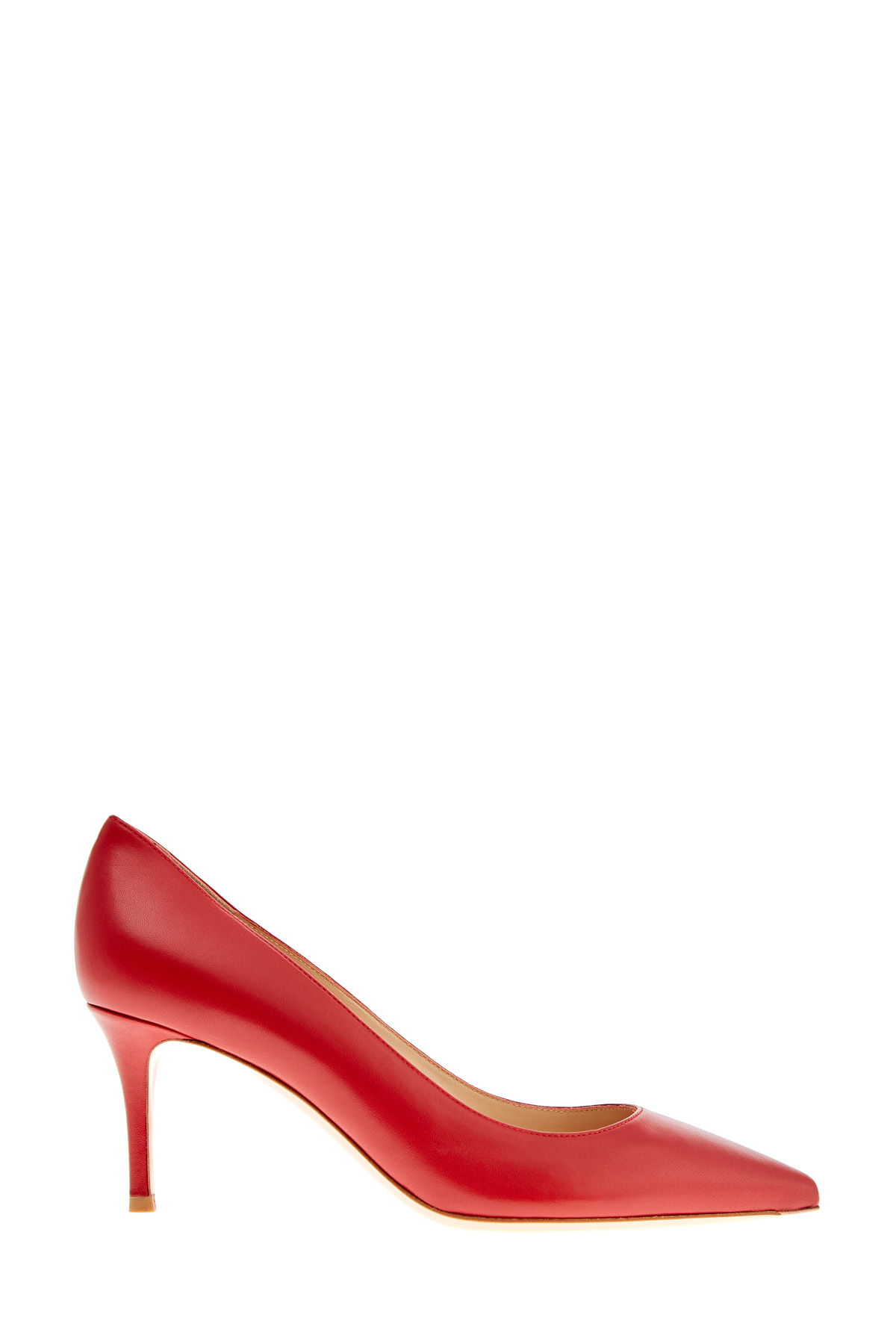Алые туфли-лодочки из телячьей кожи GIANVITO ROSSI, цвет красный, размер 37.5 - фото 1