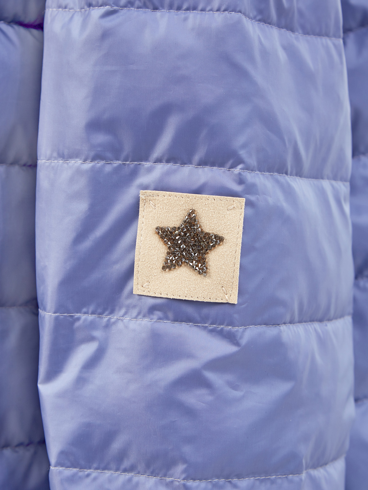 Удлиненная куртка с символикой Swarovski® и отложным воротом LORENA ANTONIAZZI, цвет синий, размер 42;44;40 - фото 5