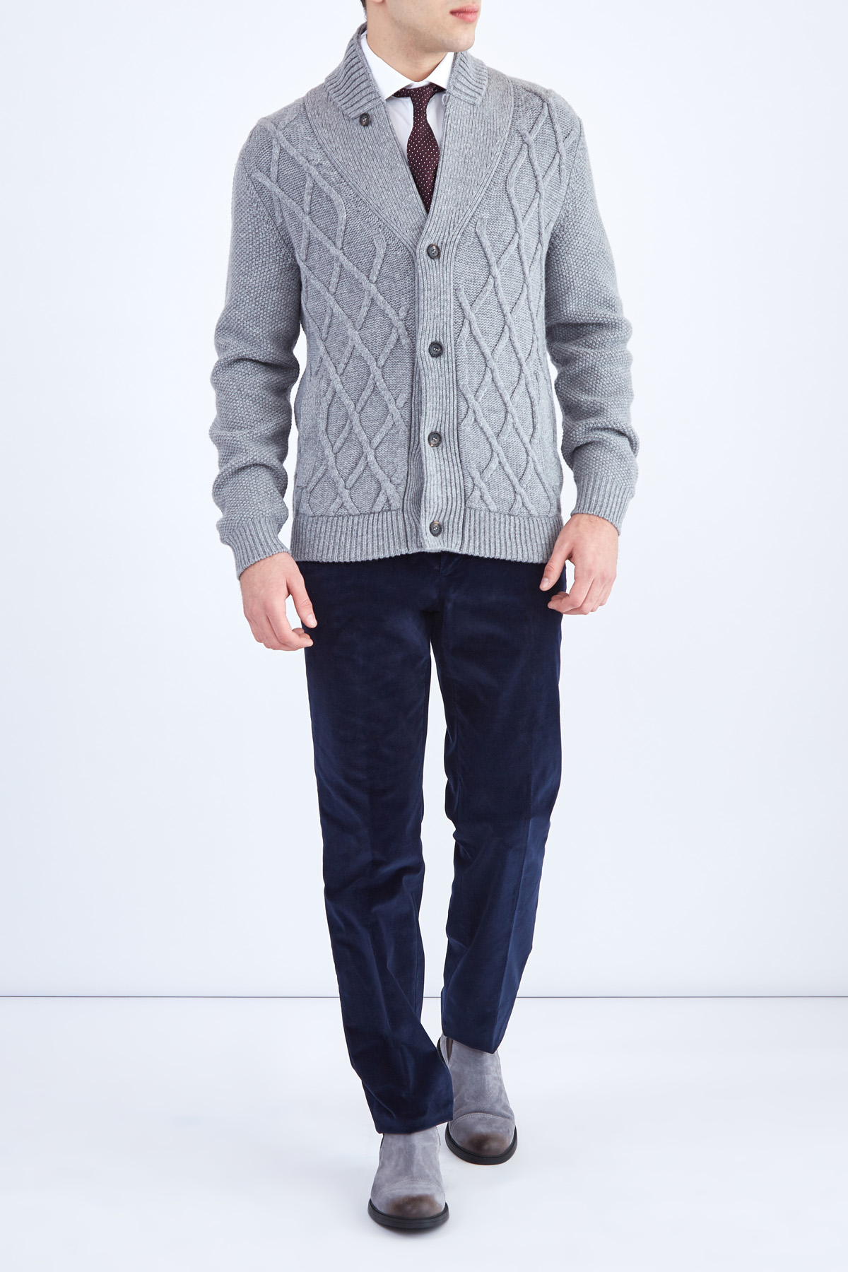 Челси в стиле вестерн из полированного нубука