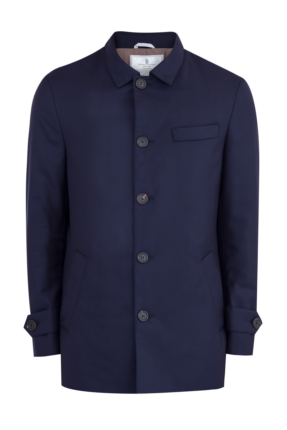 

Пальто из натуральной шерсти с обработкой Water Resist, Синий, Пальто из натуральной шерсти с обработкой Water Resist