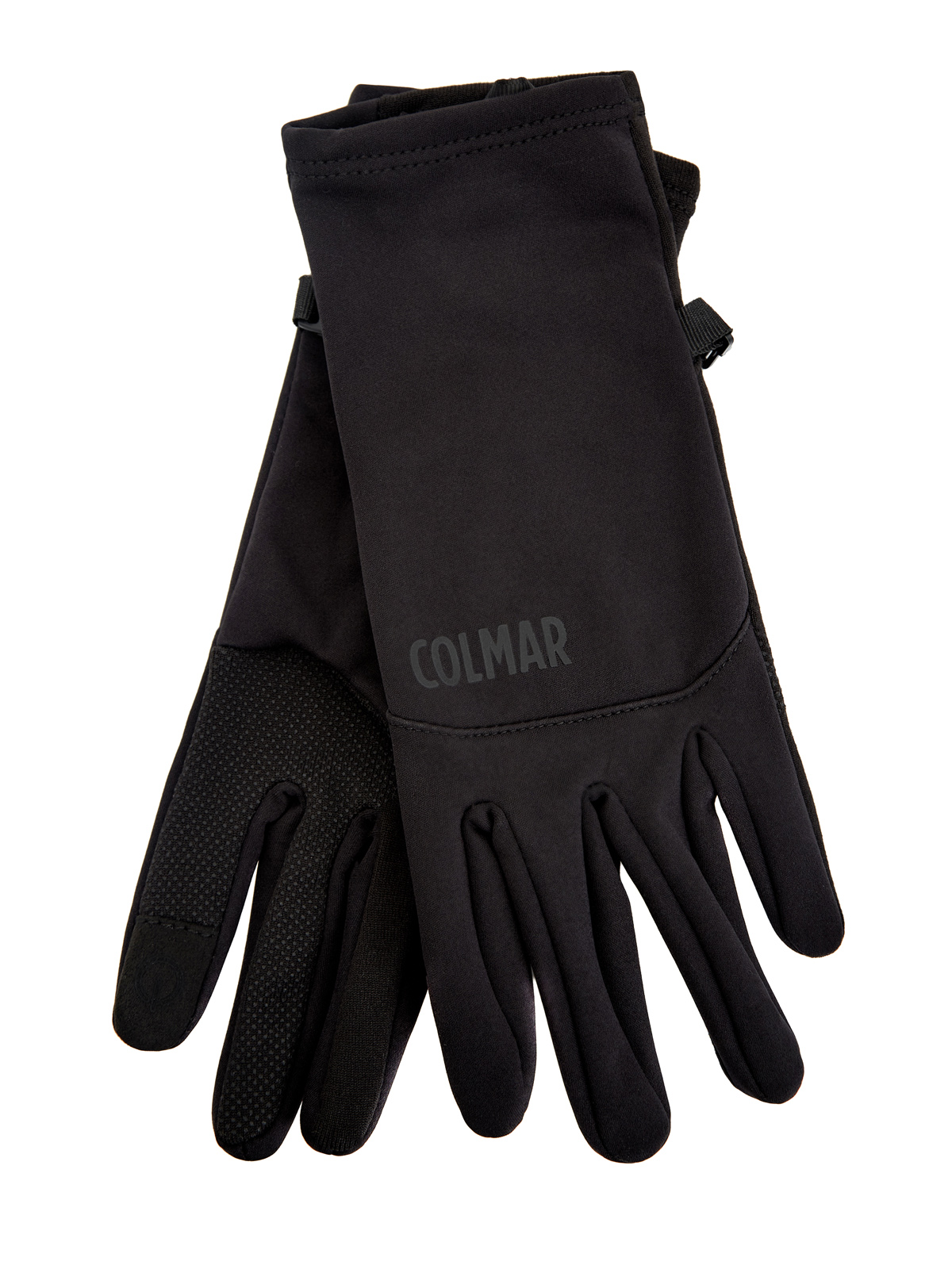 Перчатки из эластичного флиса и мембраны с сенсорными вставками COLMAR черного цвета