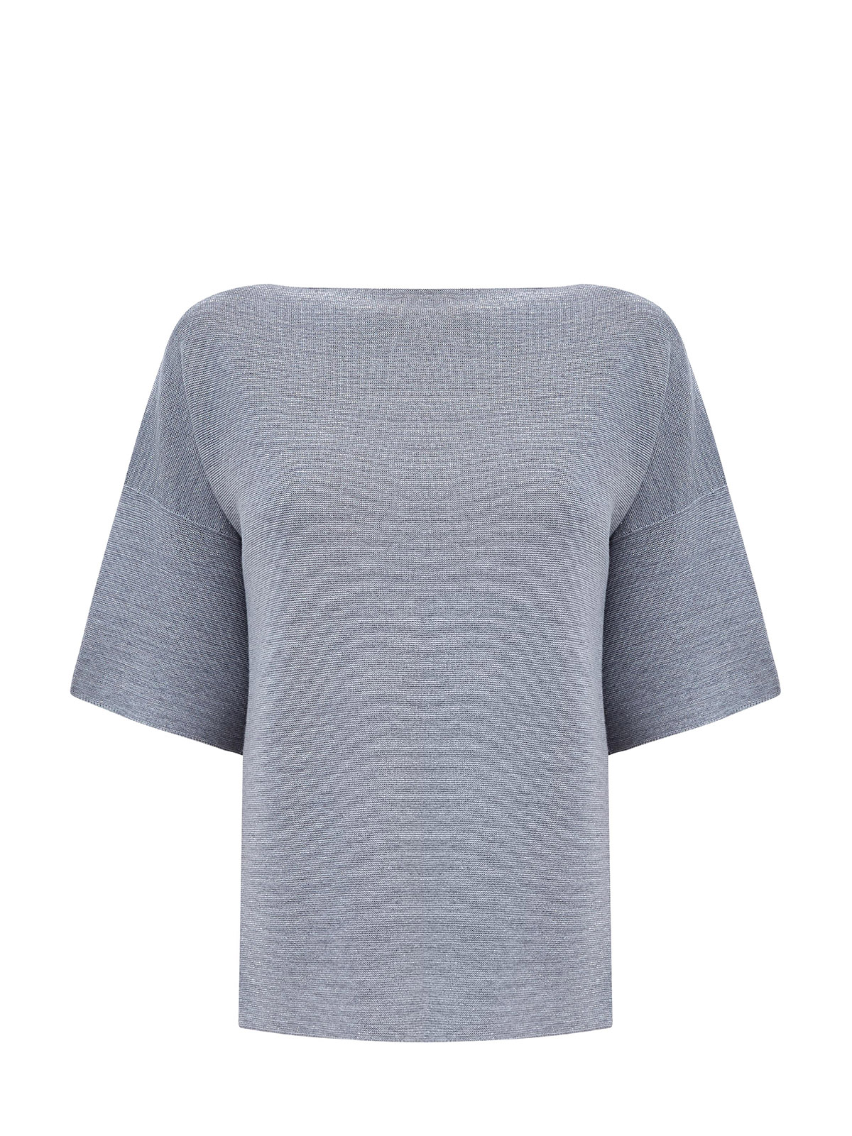 

Джемпер из органического хлопка с мерцающей нитью ламе, Серый, Джемпер из органического хлопка с мерцающей нитью ламе