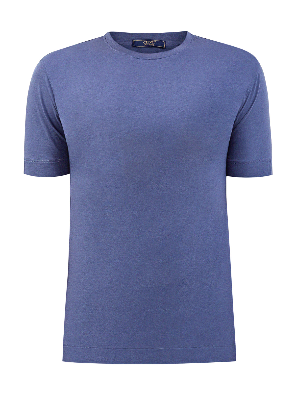 Однотонная футболка из джерси на основе хлопка и лиоцелла CUDGI, цвет синий, размер L;XL;2XL;3XL;M - фото 1