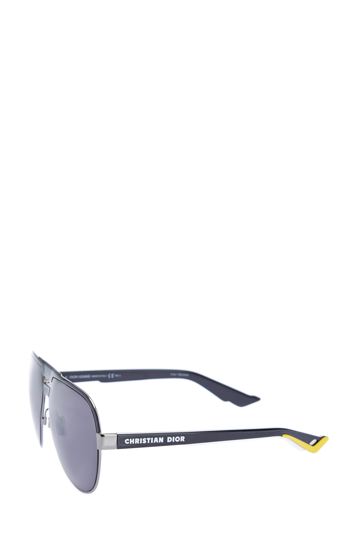 Очки-авиаторы DiorForeRunner с яркими дужками DIOR (sunglasses) men, цвет черный, размер S;M - фото 2