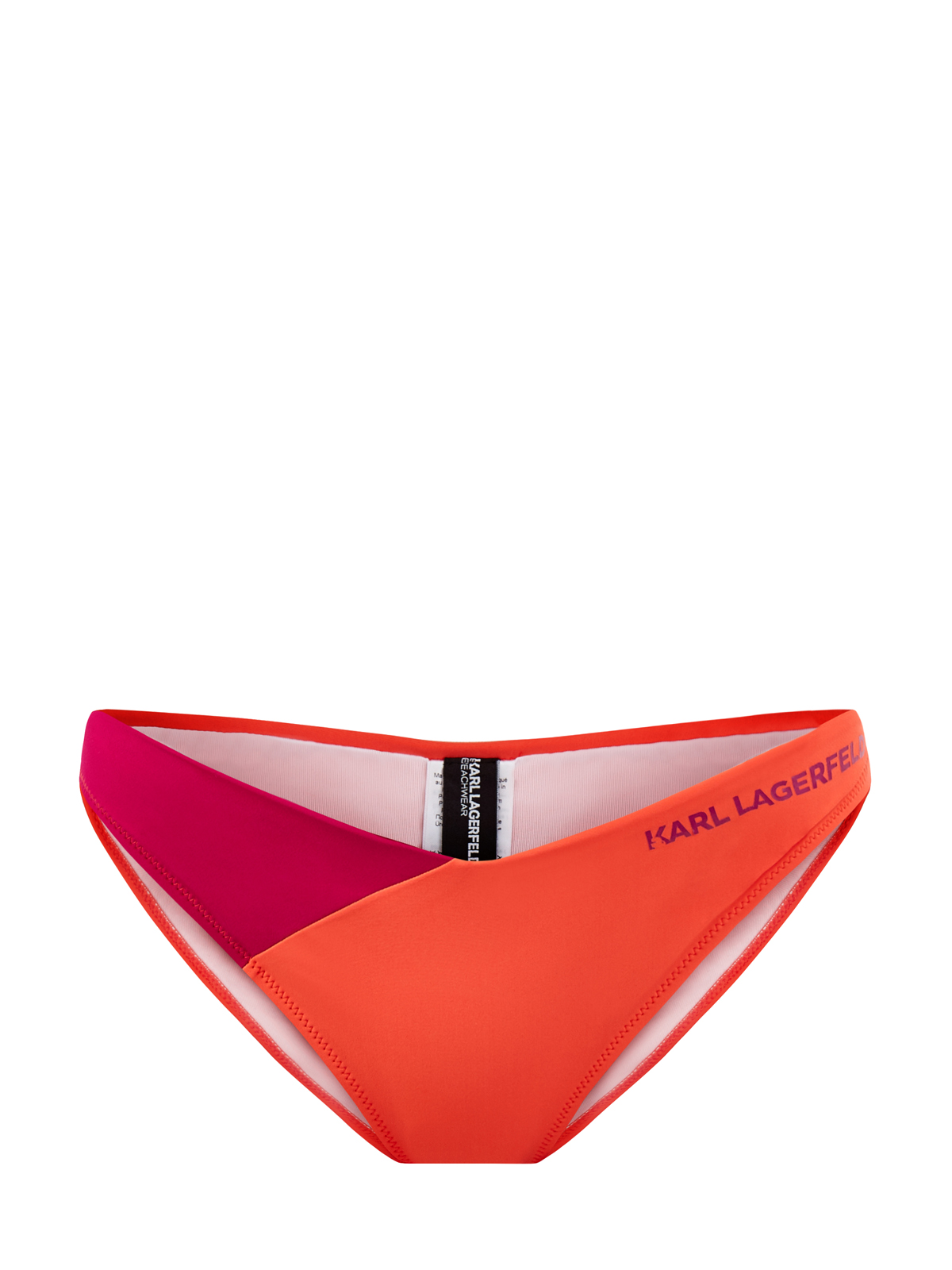 Бикини в стиле colorblock из быстросохнущей ткани KARL LAGERFELD, цвет оранжевый, размер M;L;S