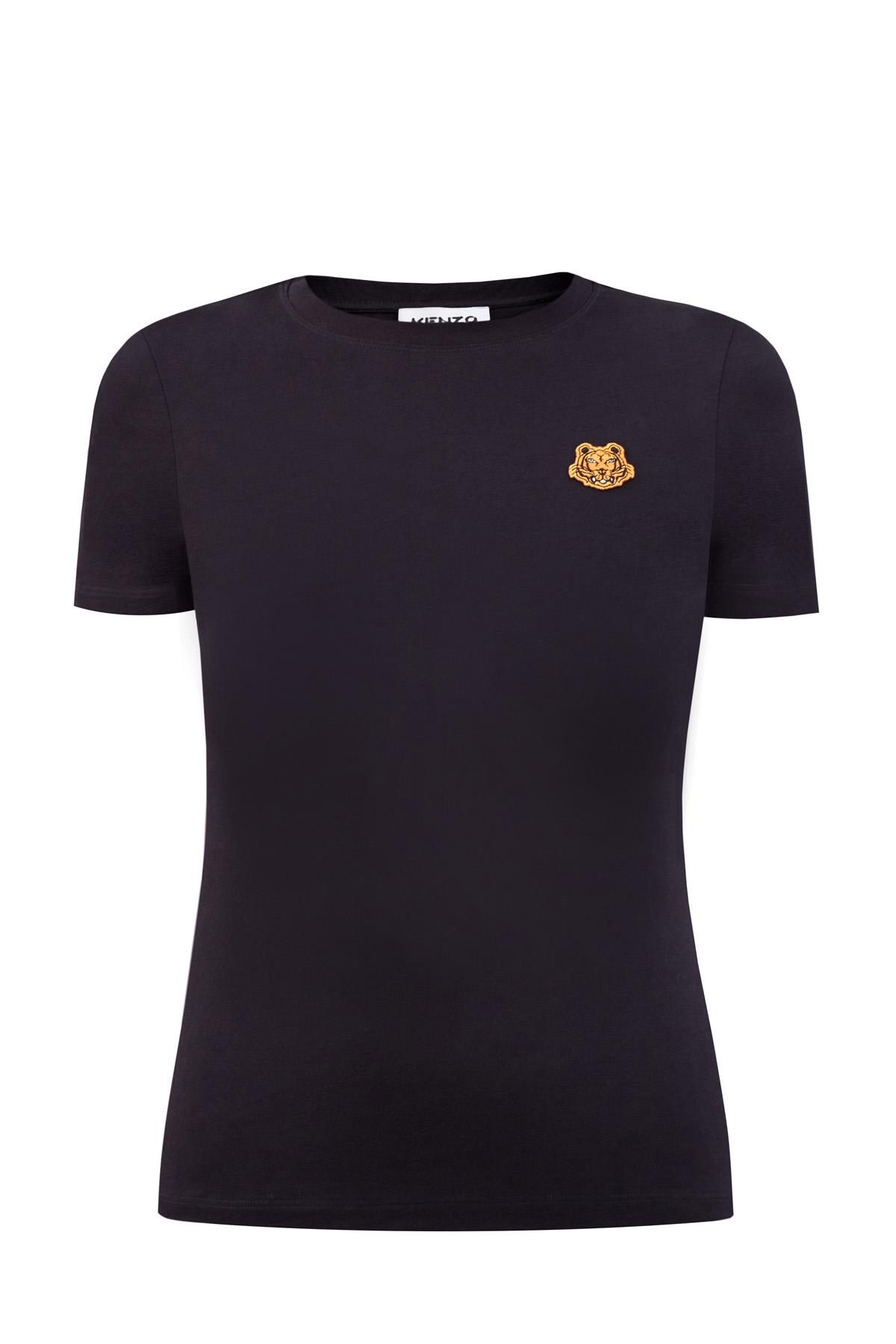 Хлопковая футболка из гладкого джерси с вышитой эмблемой бренда KENZO, цвет черный, размер S;M;L;XS - фото 1
