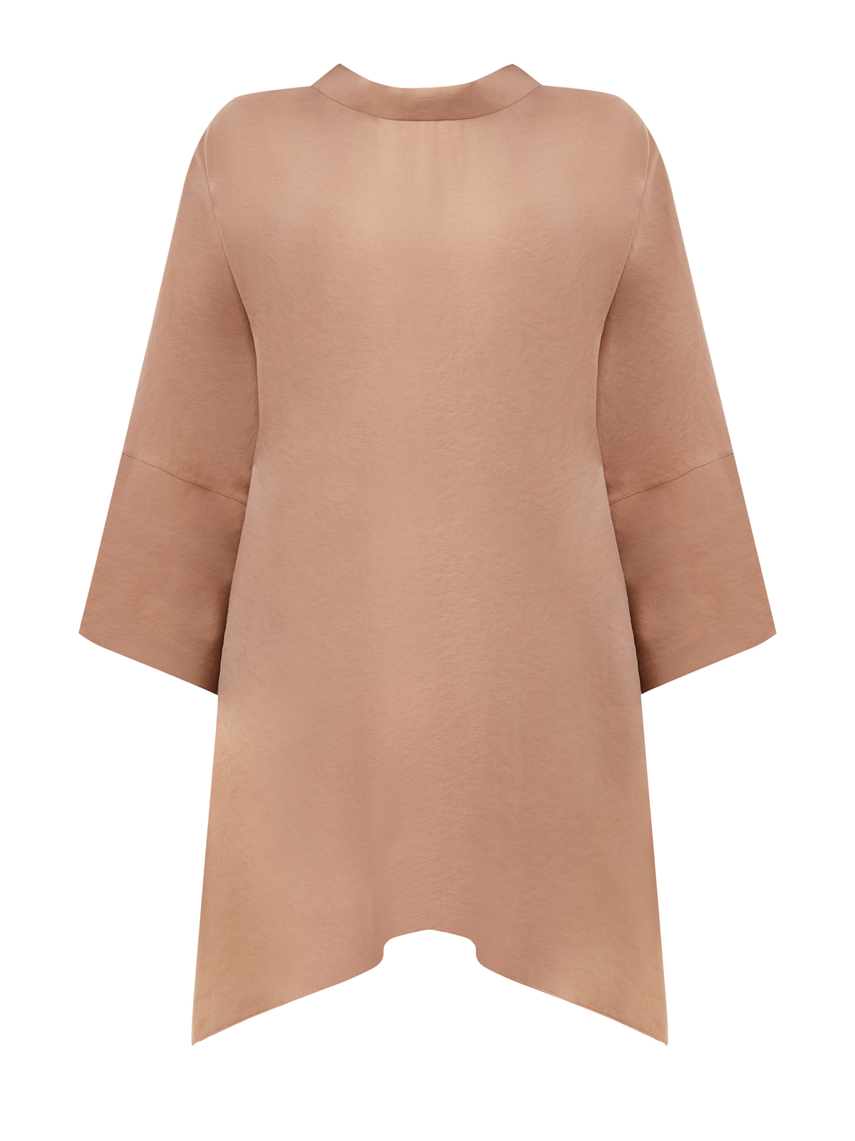 Свободная блуза из модала с широкими лентами на спинке GENTRYPORTOFINO, цвет бежевый, размер 46