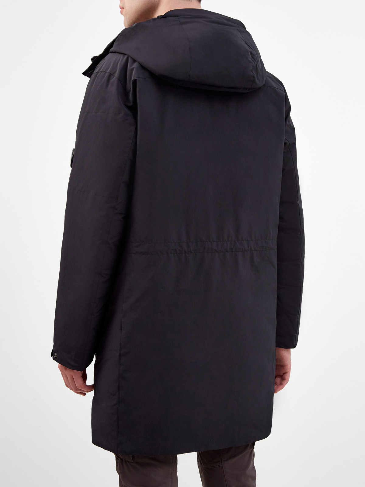 Пуховик из водонепроницаемого матового нейлона Micro-M Черный, фото 4