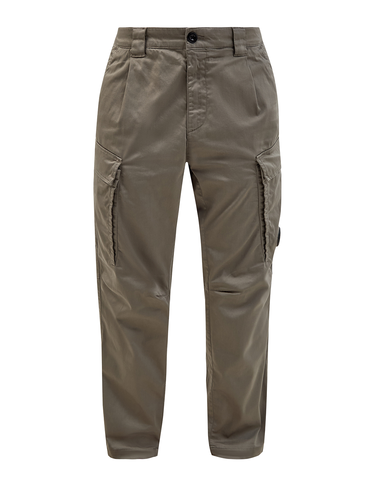 Свободные брюки из окрашенного вручную хлопка с карманами-карго