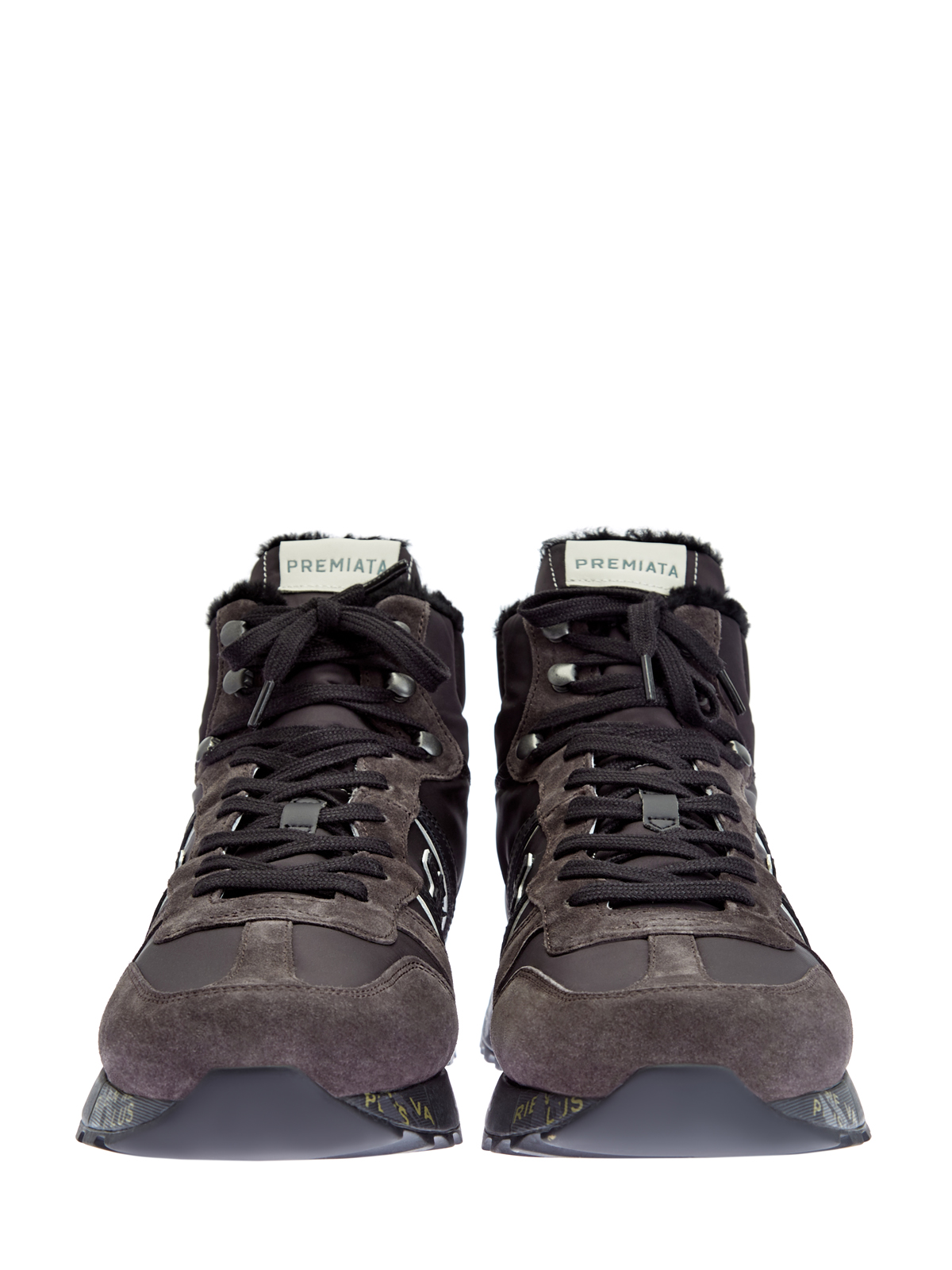 Высокие кроссовки Jeff с отделкой из теплого меха PREMIATA, цвет коричневый, размер 6;7;8;9;10;11 - фото 6