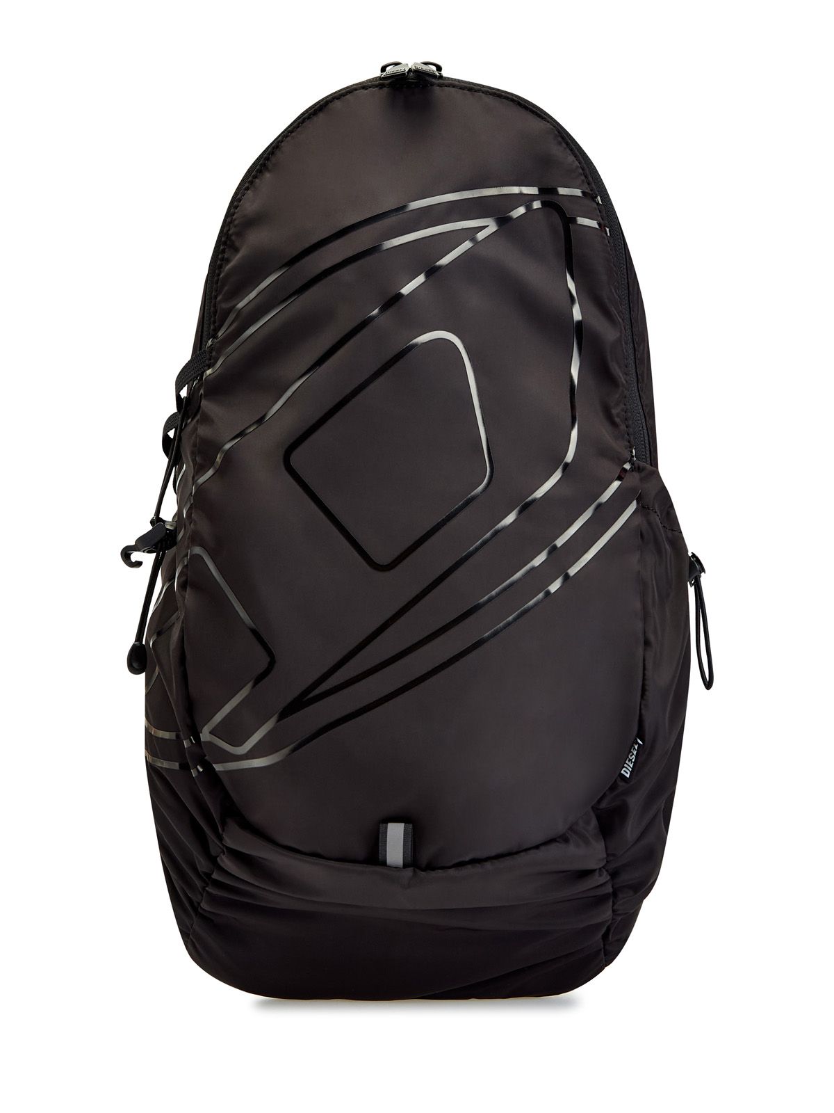 Рюкзак Drape Sling Bag из нейлона с глянцевым логотипом Oval D DIESEL, цвет черный, размер M;L;XL - фото 1