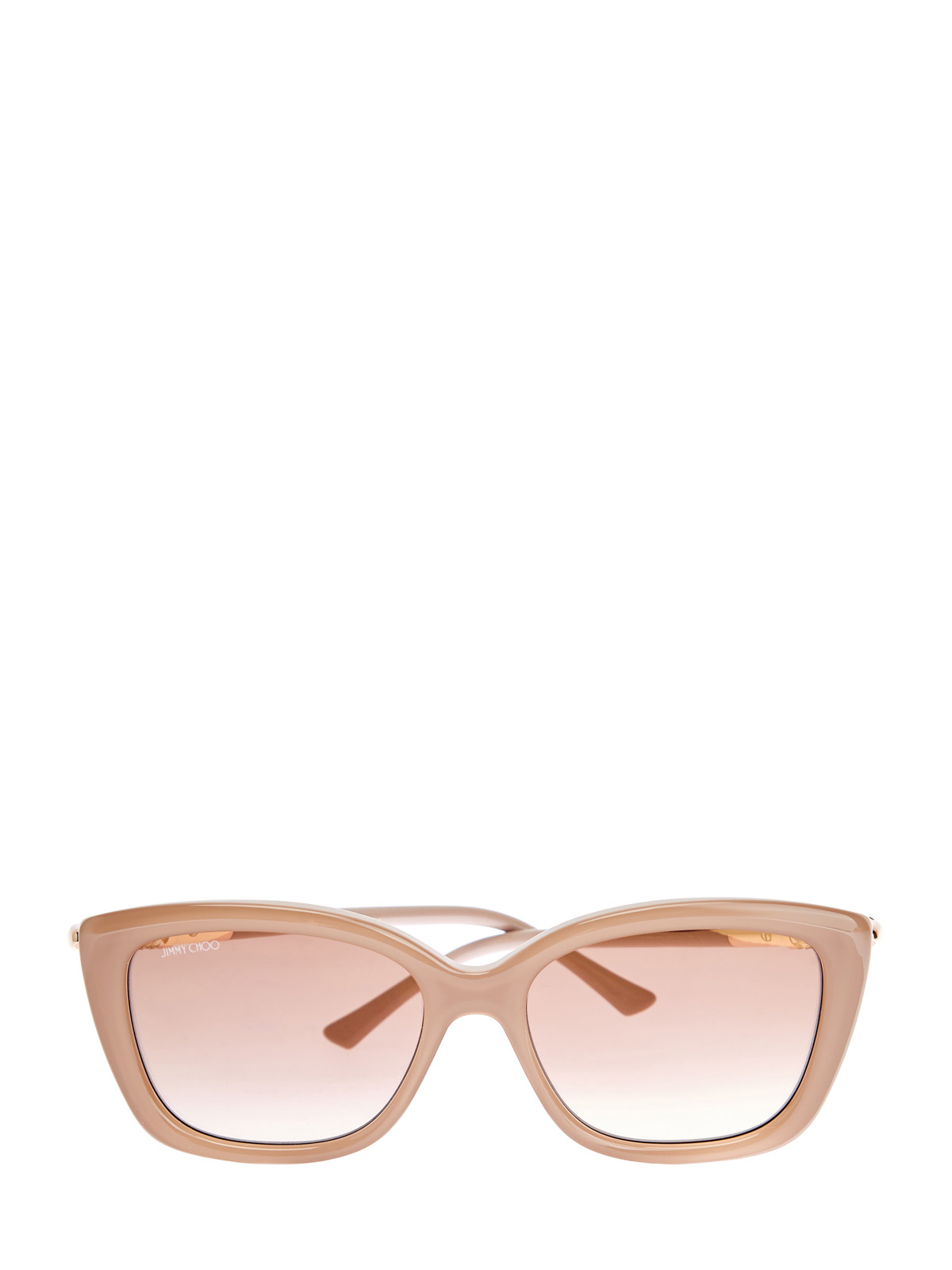 Солнцезащитные очки Adahs с мерцающей отделкой JIMMY CHOO  (sunglasses), цвет бежевый, размер S;M;L