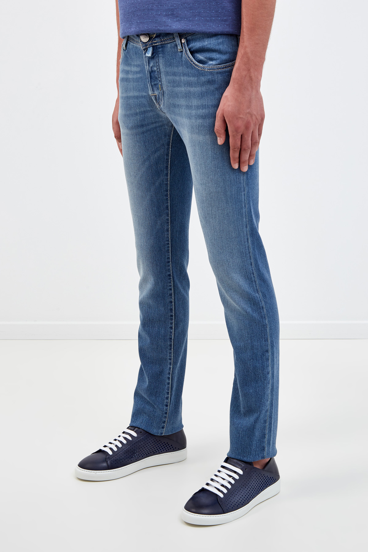 Классические джинсы прямого кроя из денима с ароматической пропиткой JACOB COHEN, цвет синий, размер 48;52;54;54;56;46 - фото 3