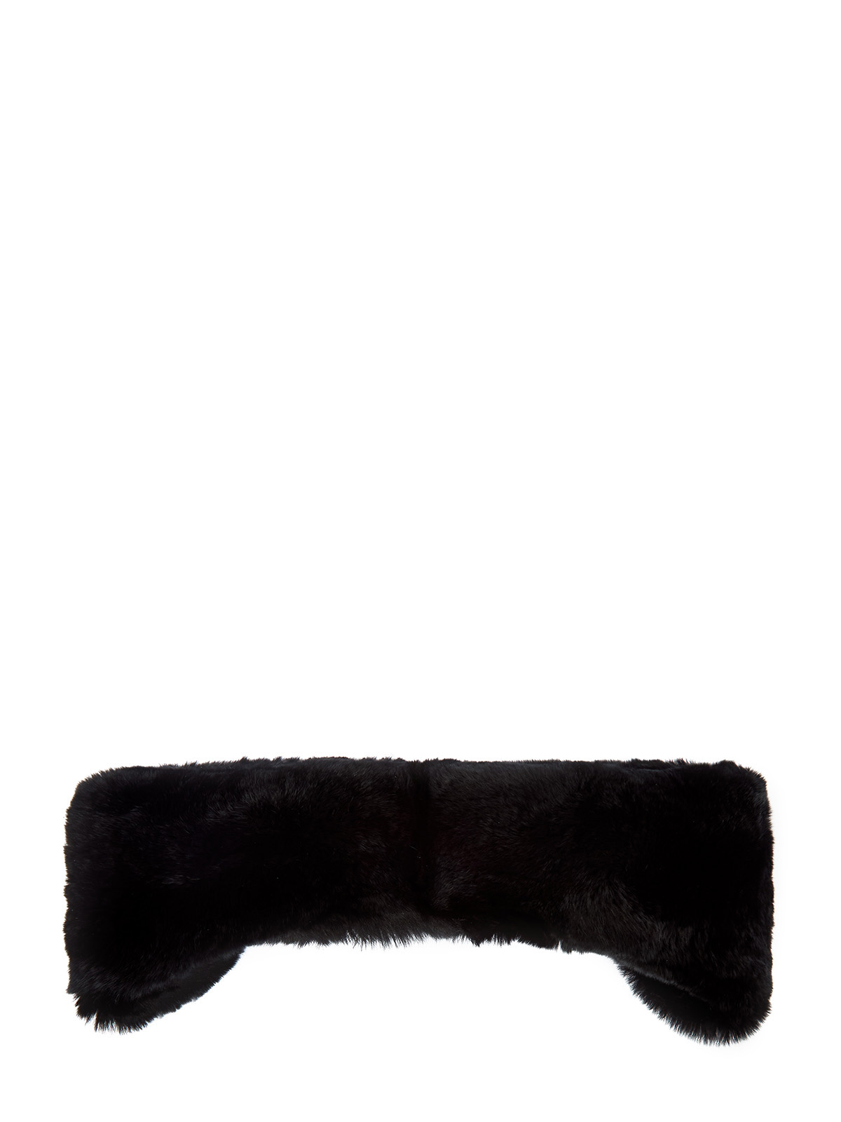 

Головная повязка из мягкого меха кролика, Черный, Головная повязка из мягкого меха кролика