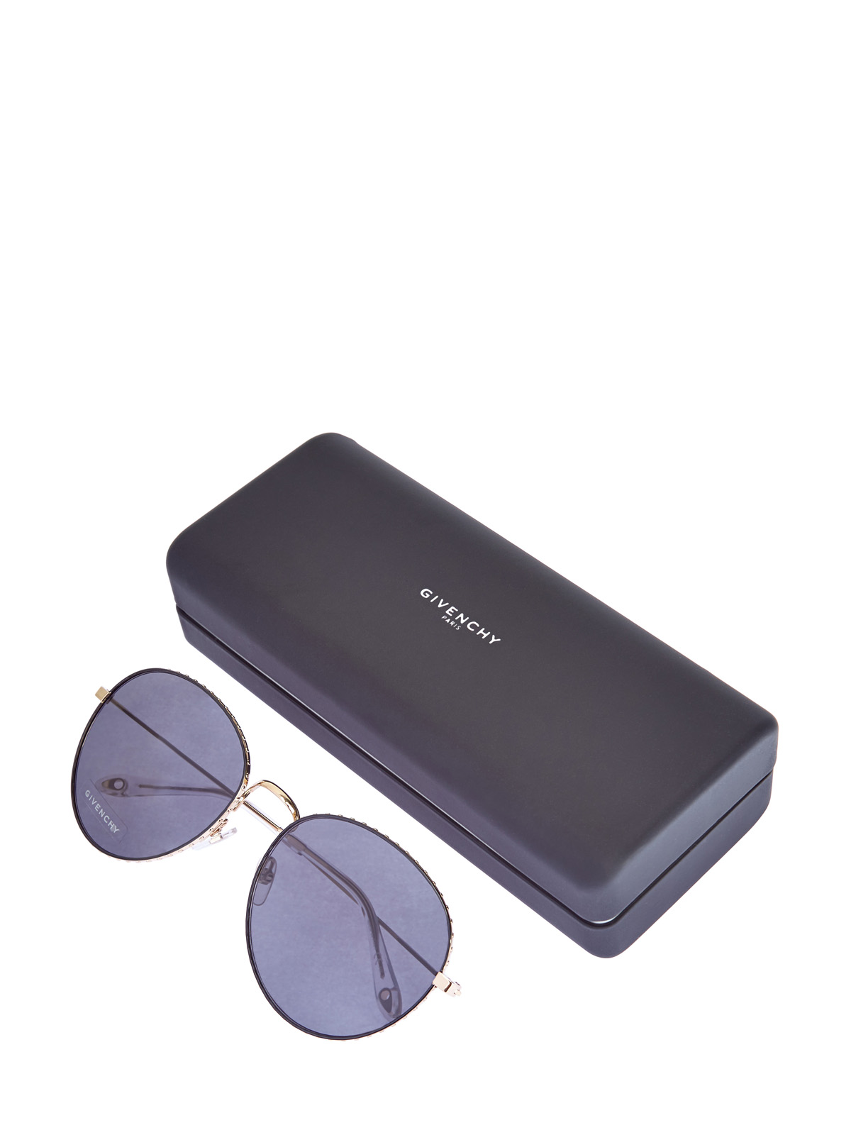 Очки-авиаторы с отделкой из металла золотистого цвета GIVENCHY (sunglasses), размер S;M;L - фото 4
