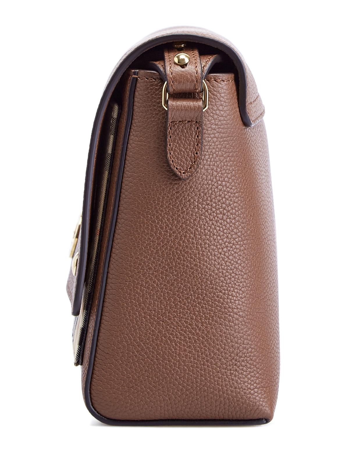 Кожаная сумка-кроссбоди с ремнем из парусины и логотипом BURBERRY, цвет коричневый, размер 40;41;42;43;44;45 - фото 4
