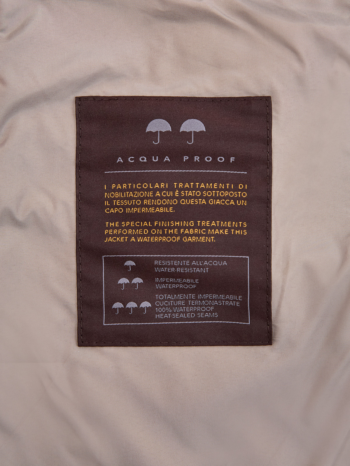 Куртка из влагозащитного нейлона с разрезами на молниях и капюшоном MOORER, цвет бежевый, размер 38;40;42;44;46 - фото 6