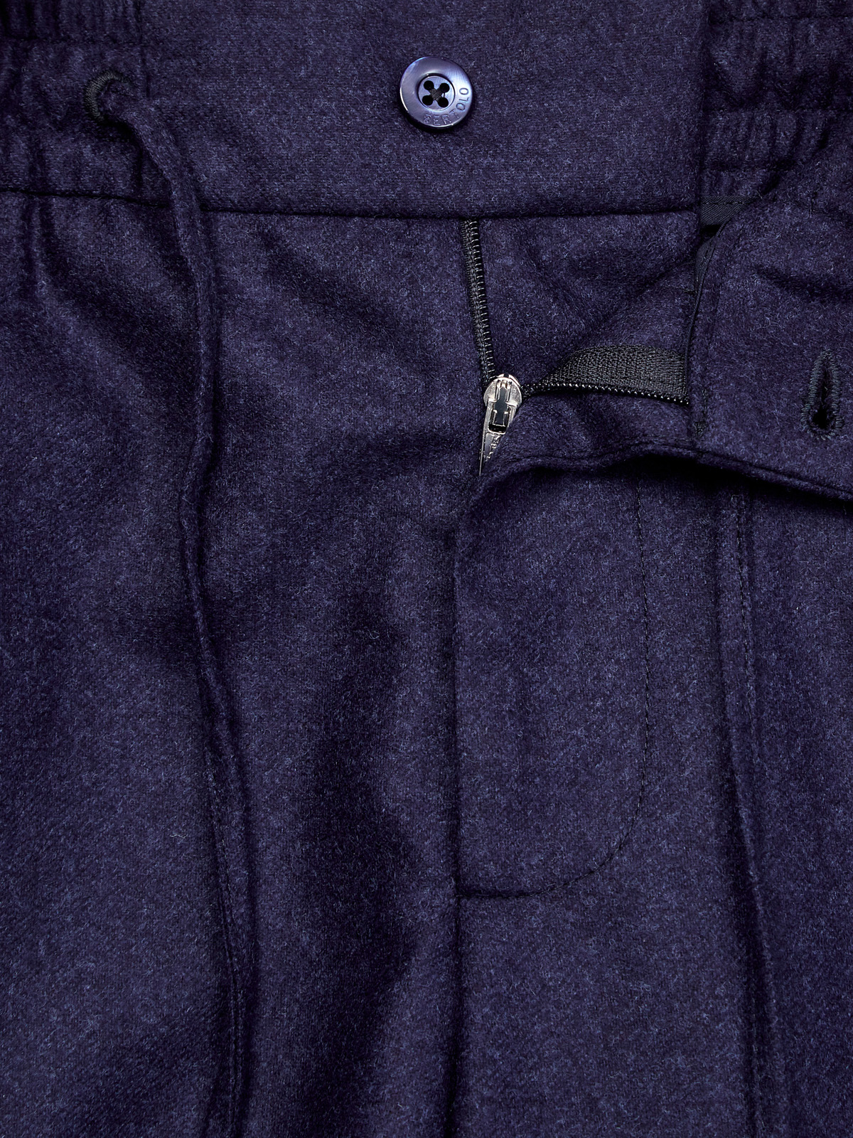 Брюки в стиле sprezzatura из шерстяной ткани BERTOLO CASHMERE, цвет синий, размер 50;52;54;56;58;60 - фото 7