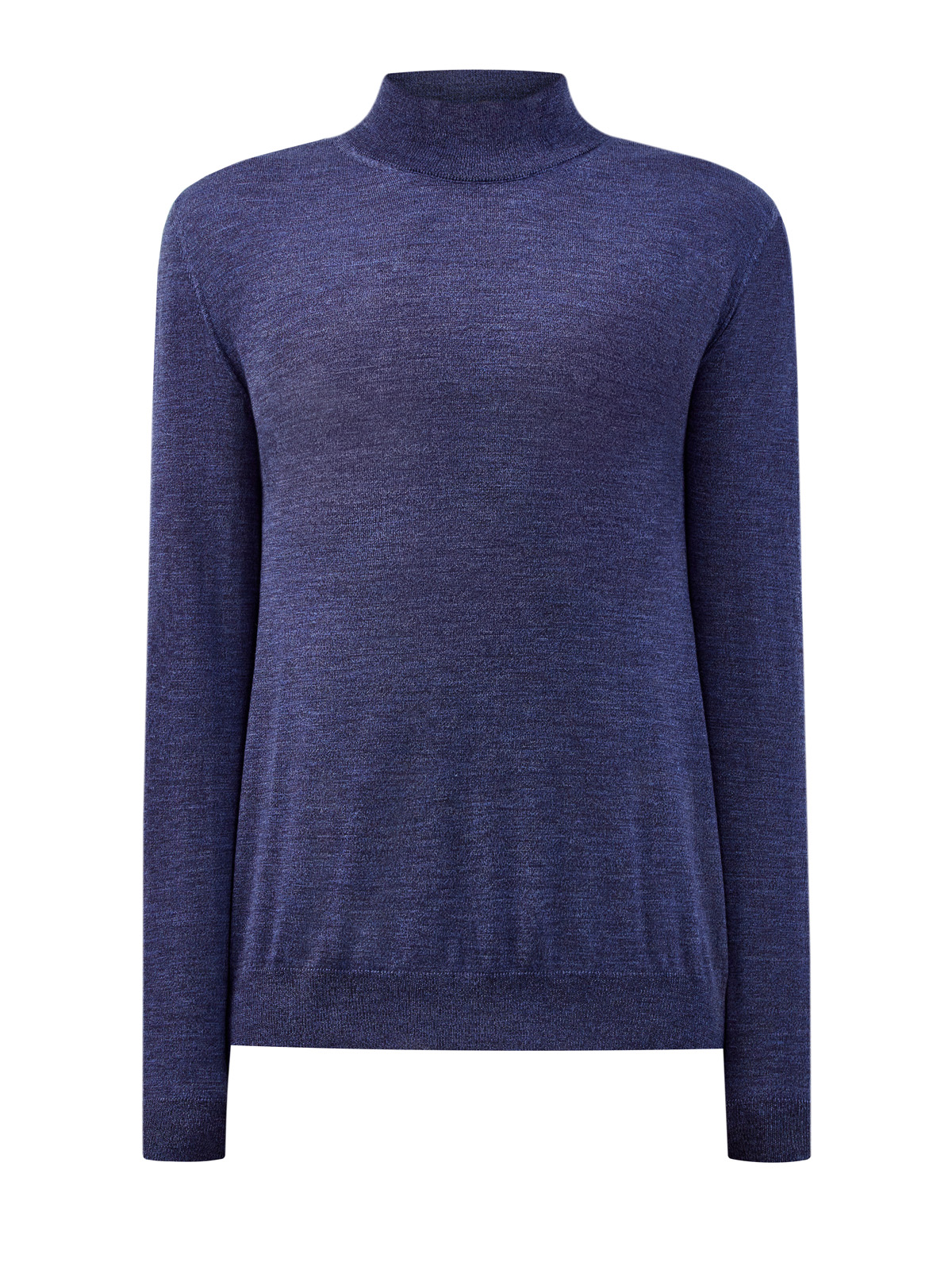 

Однотонная водолазка из мягкой шерстяной пряжи, Синий, Однотонная водолазка из мягкой шерстяной пряжи