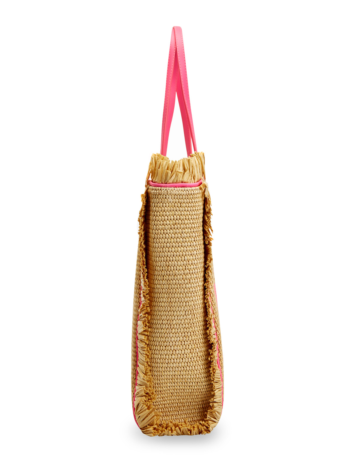Плетеная сумка с фирменной макро-вышивкой MC2 SAINT BARTH, цвет бежевый, размер S - фото 3