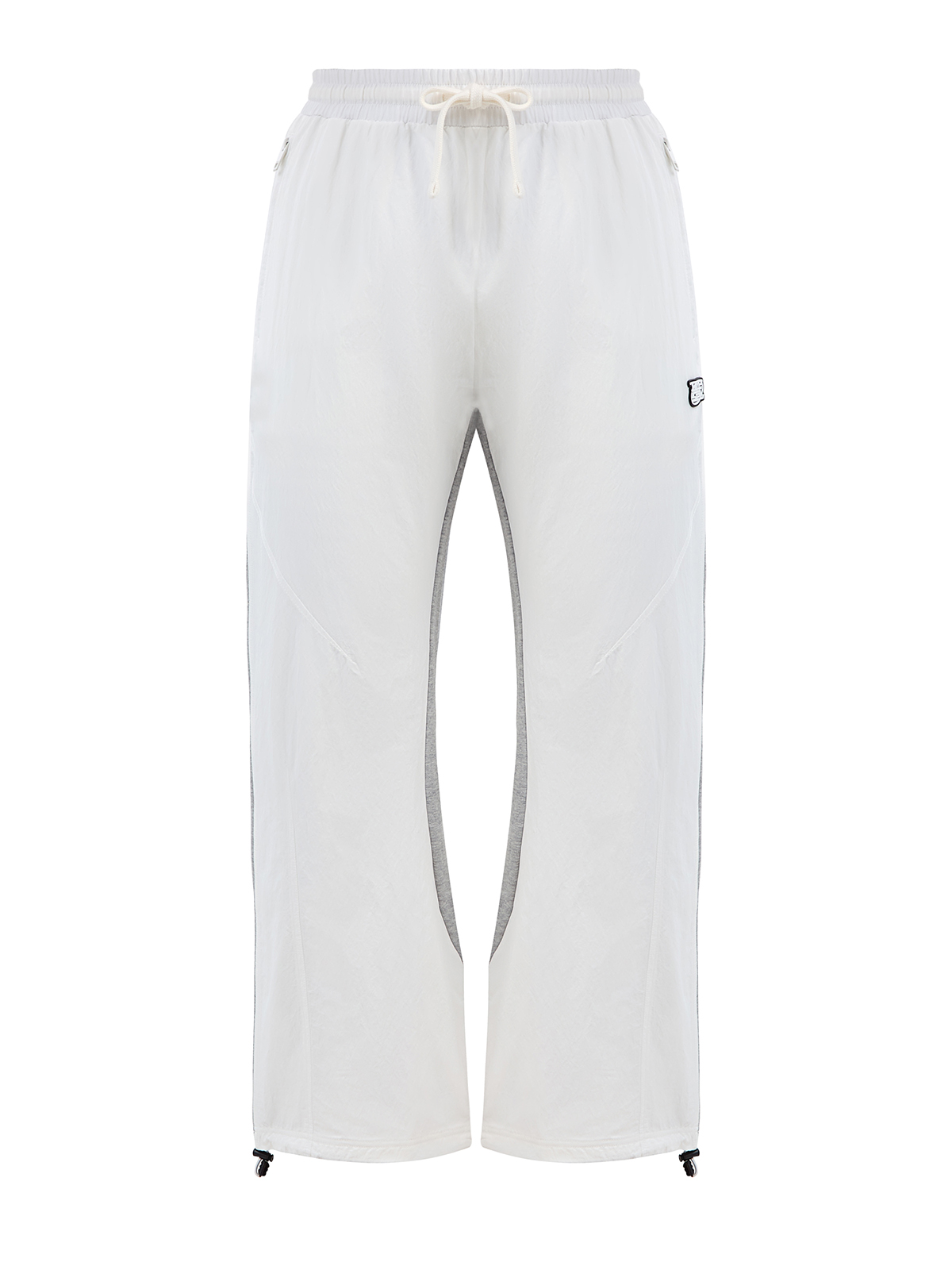 Спортивные брюки P-Berto из нейлона и хлопкового джерси DIESEL, цвет белый, размер L - фото 1