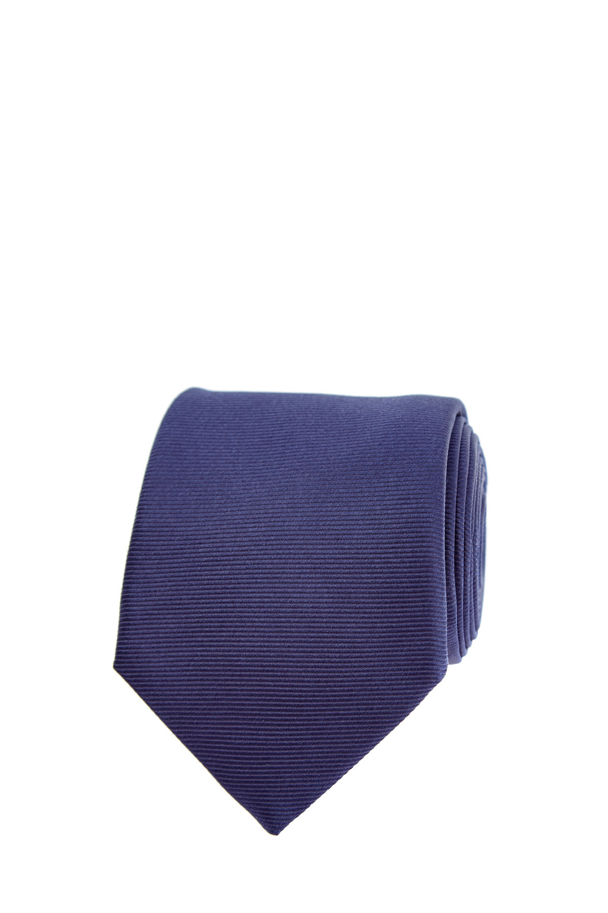 Однотонный галстук из фактурного шелка