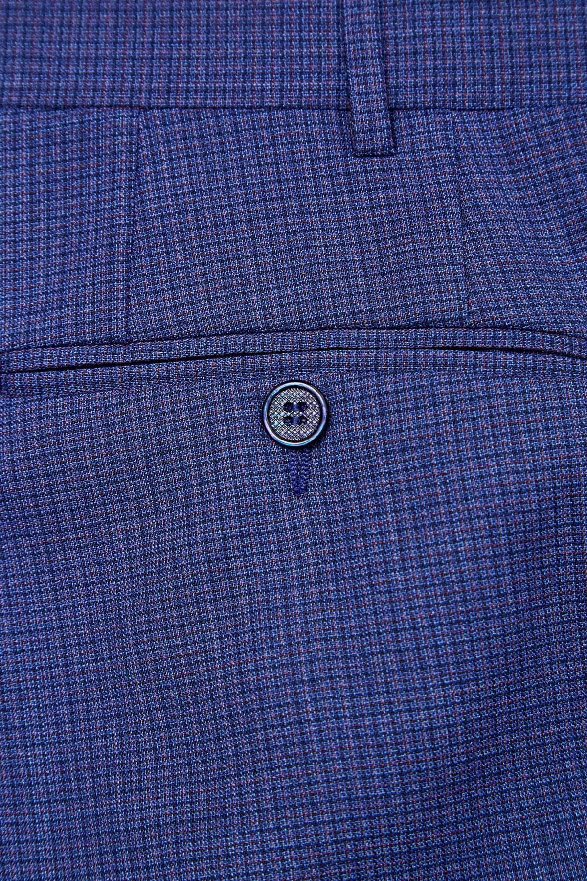 Костюм из шерстяной ткани Impeccabile с микро-принтом CANALI, цвет синий, размер 56;58;60;62 - фото 5