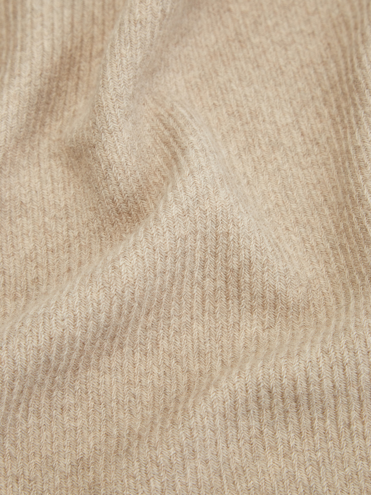 Шерстяной шарф с бахромой и нашивкой из кожи CANALI, цвет бежевый, размер 48;50;52;54;56 - фото 3