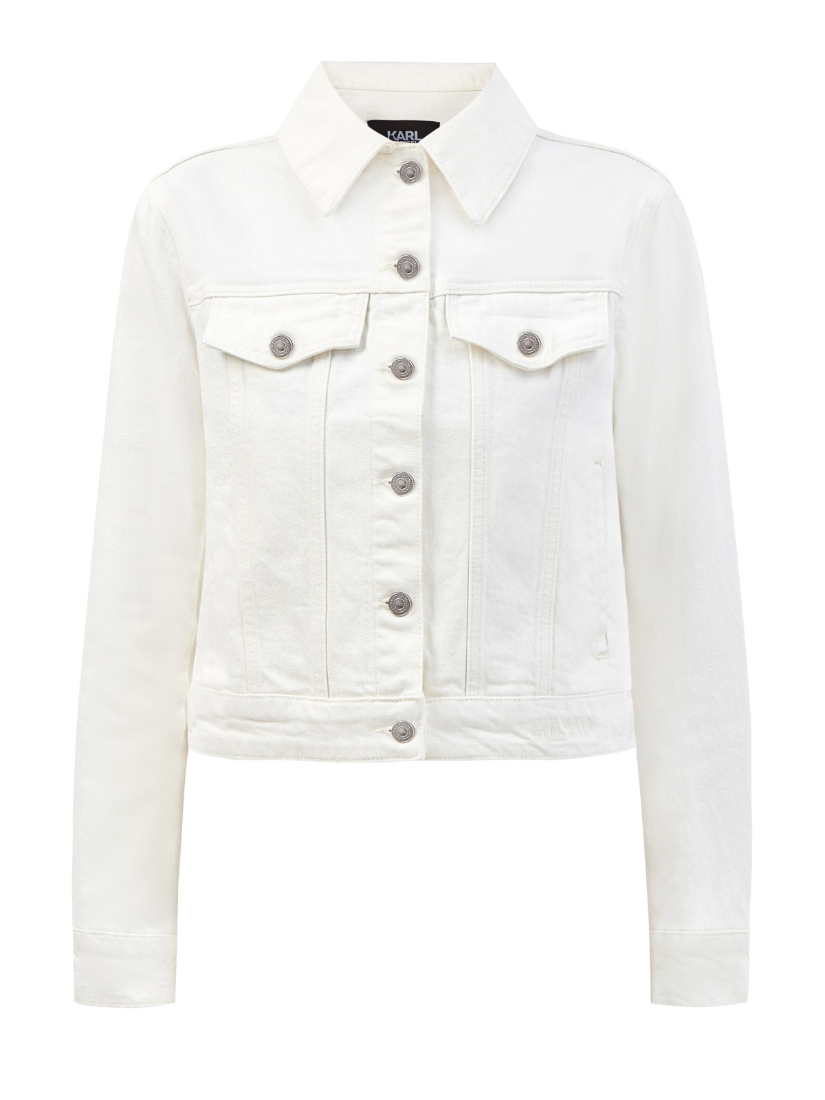 Куртка KARL X AMBER VALLETTA из органического денима KARL LAGERFELD, цвет белый, размер M;L;S - фото 1