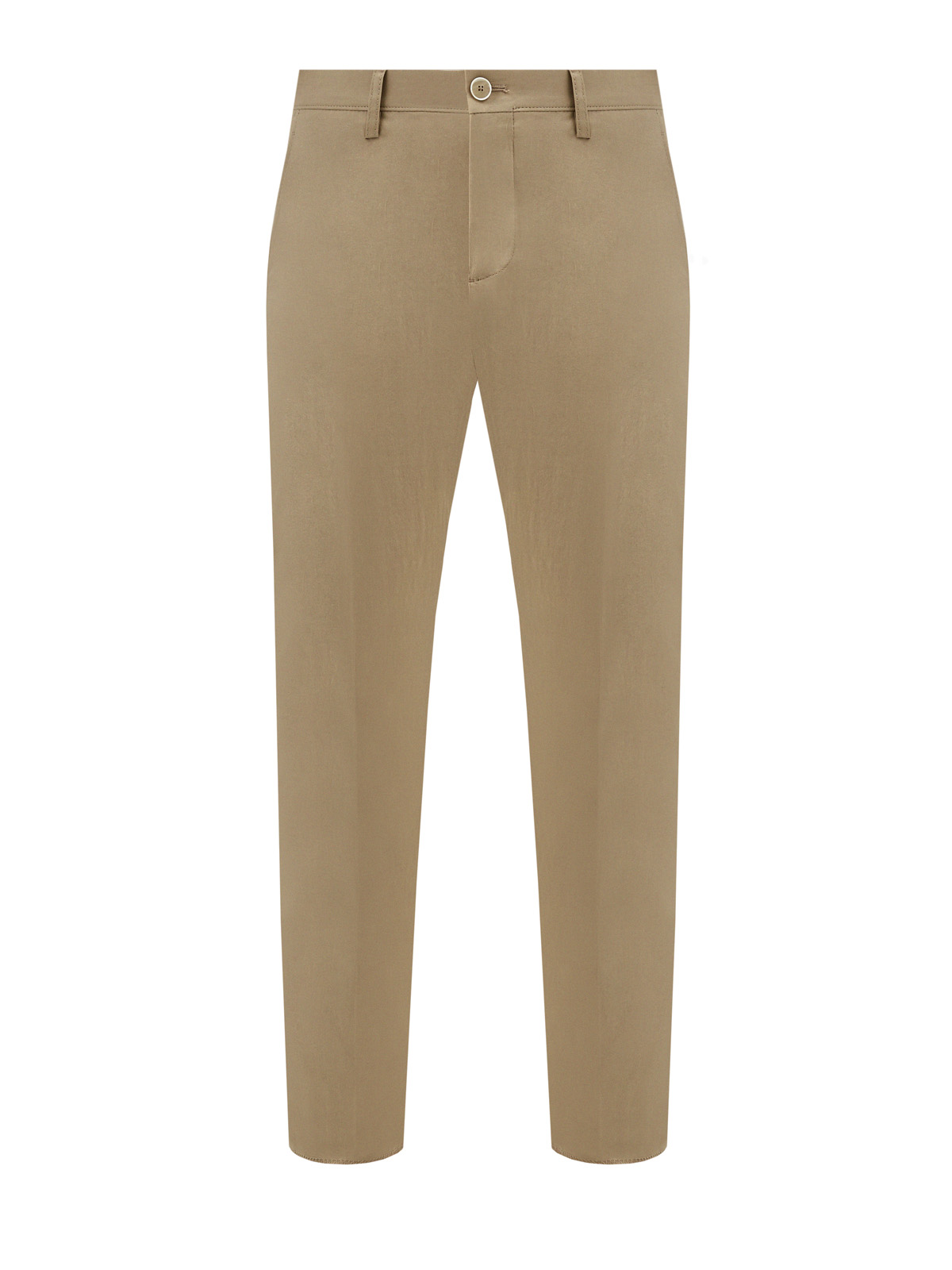 Легкие брюки из эластичного хлопка с французскими карманами ETRO, цвет бежевый, размер 48;50;54;56 - фото 1