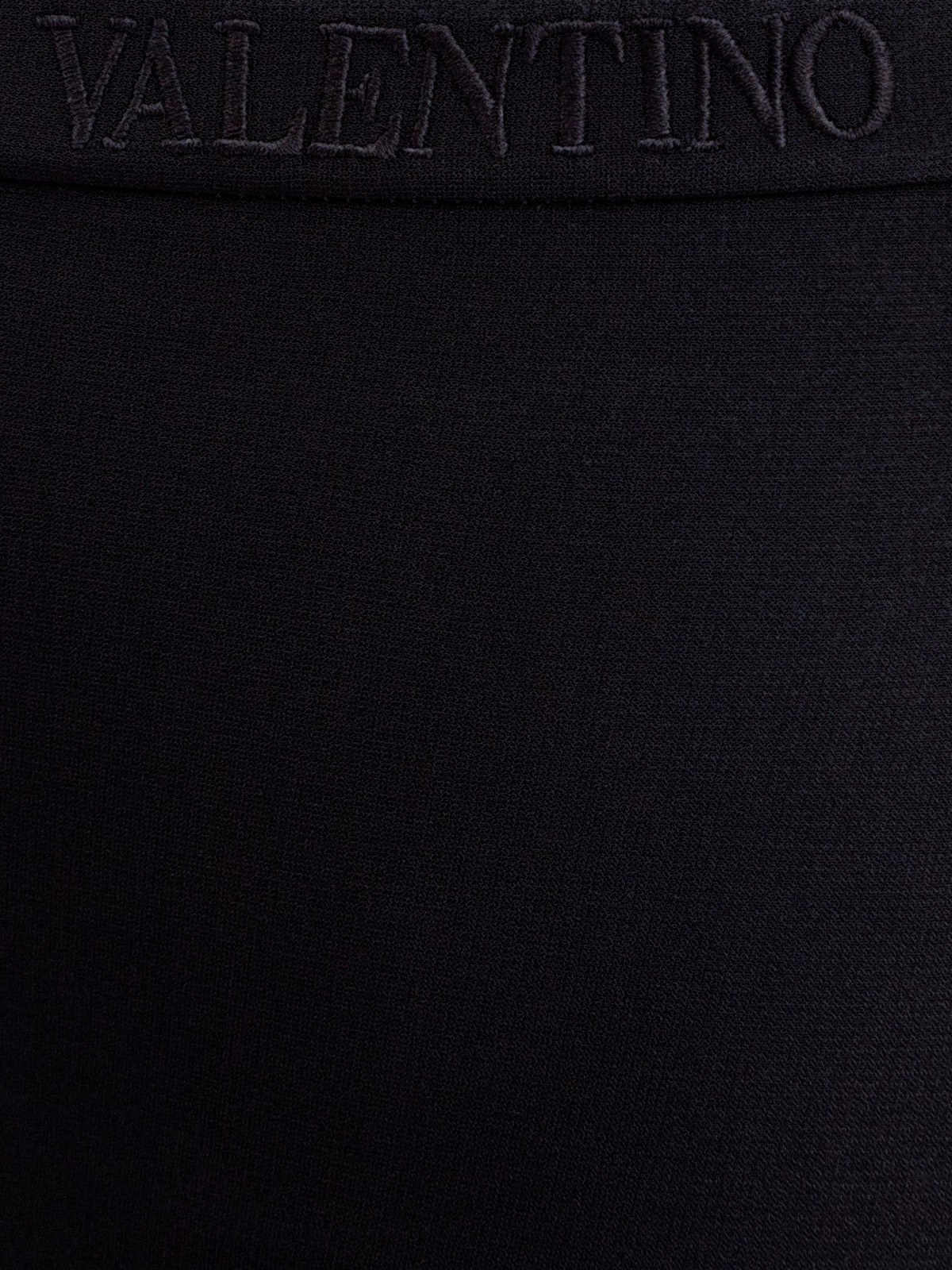 Леггинсы из эластичной вискозы с вышитым логотипом VALENTINO, цвет черный, размер 40;42;38;44 - фото 5