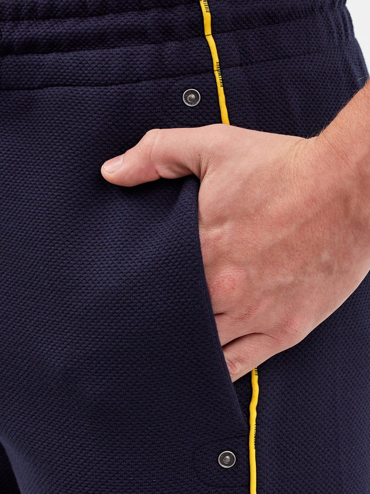 Спортивные брюки с контрастной окантовкой и логотипом BIKKEMBERGS, цвет синий, размер S;M;L;XL;2XL;3XL - фото 5