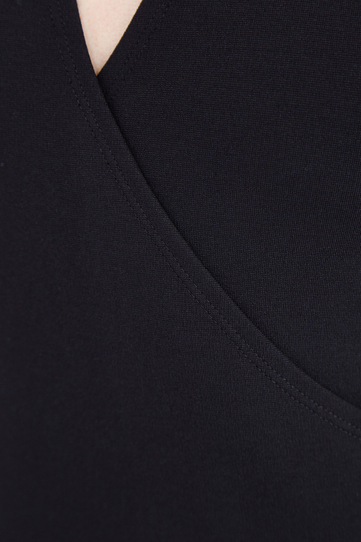 Платье-макси из струящейся ткани с высоким разрезом на подоле ALEXANDER TEREKHOV, цвет черный, размер 48 - фото 5