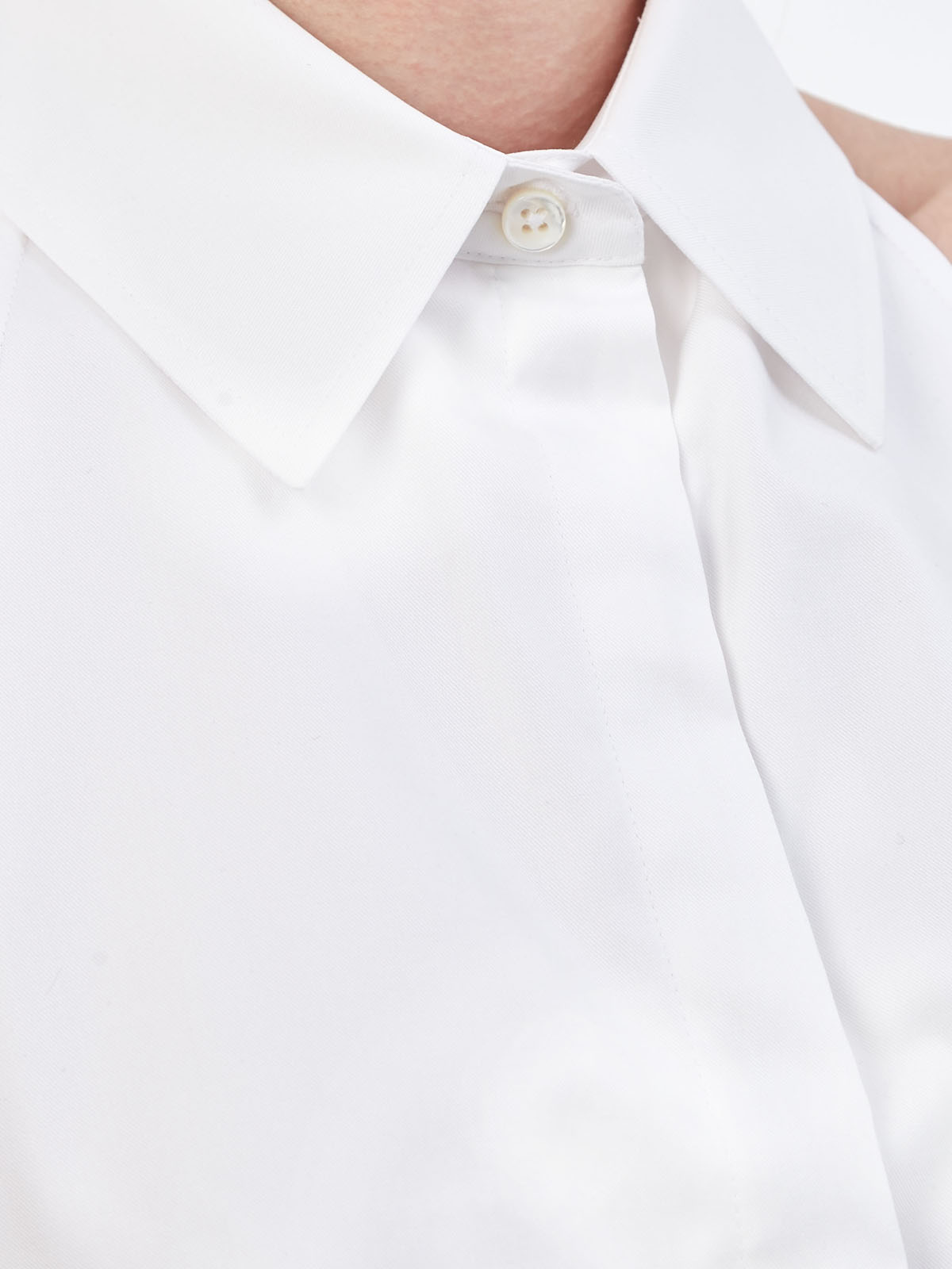 Приталенная рубашка без рукавов с вырезом на спинке GOOROO, цвет белый, размер 40;42;44;38 - фото 5