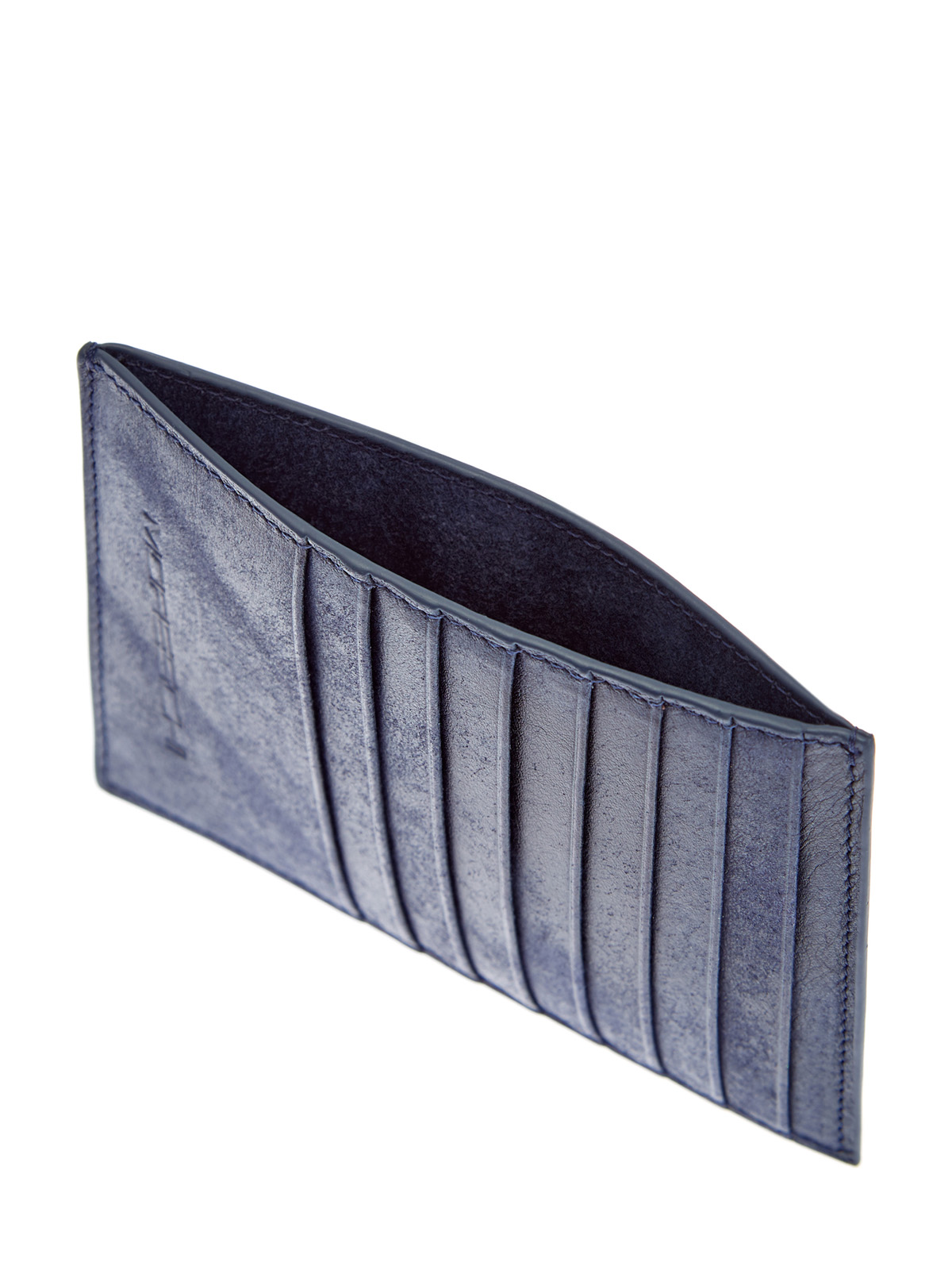 Бумажник из шлифованной кожи MORESCHI, цвет синий, размер 36;36.5;38;38.5;39.5;39 - фото 4