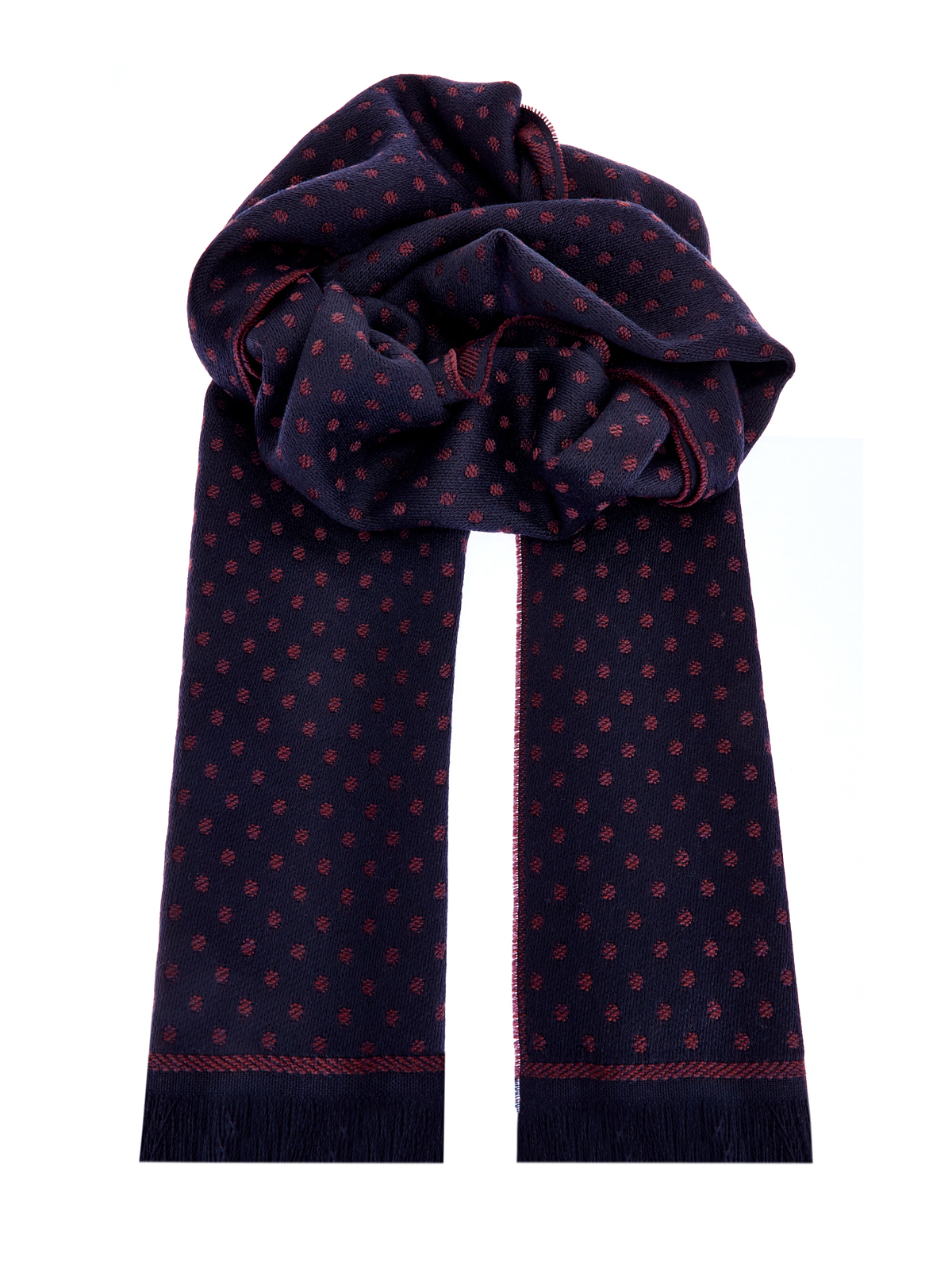 Двусторонний шарф из тонкой шерстяной ткани CANALI, цвет синий, размер 48;50;52;54;56;58