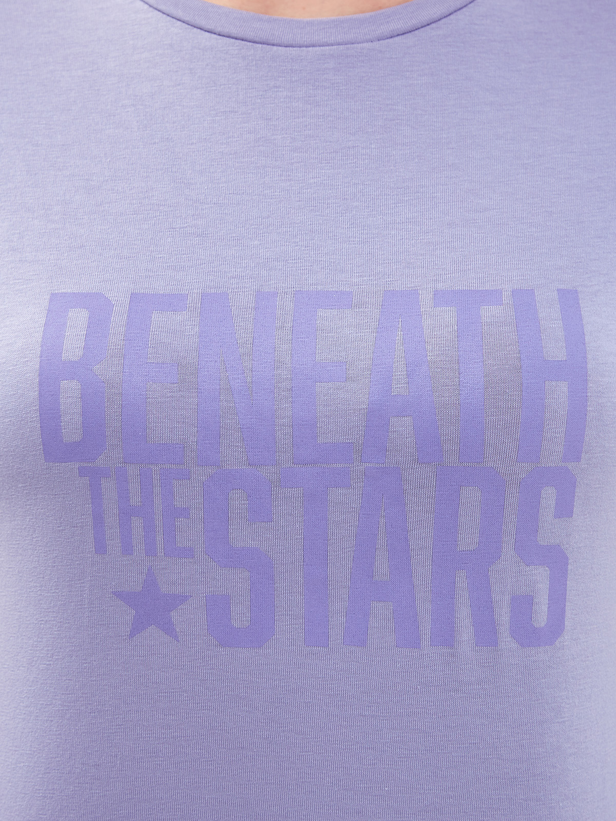 Футболка из джерси с принтом Beneath The Stars LORENA ANTONIAZZI, цвет фиолетовый, размер 38;40;42;44;46 - фото 5
