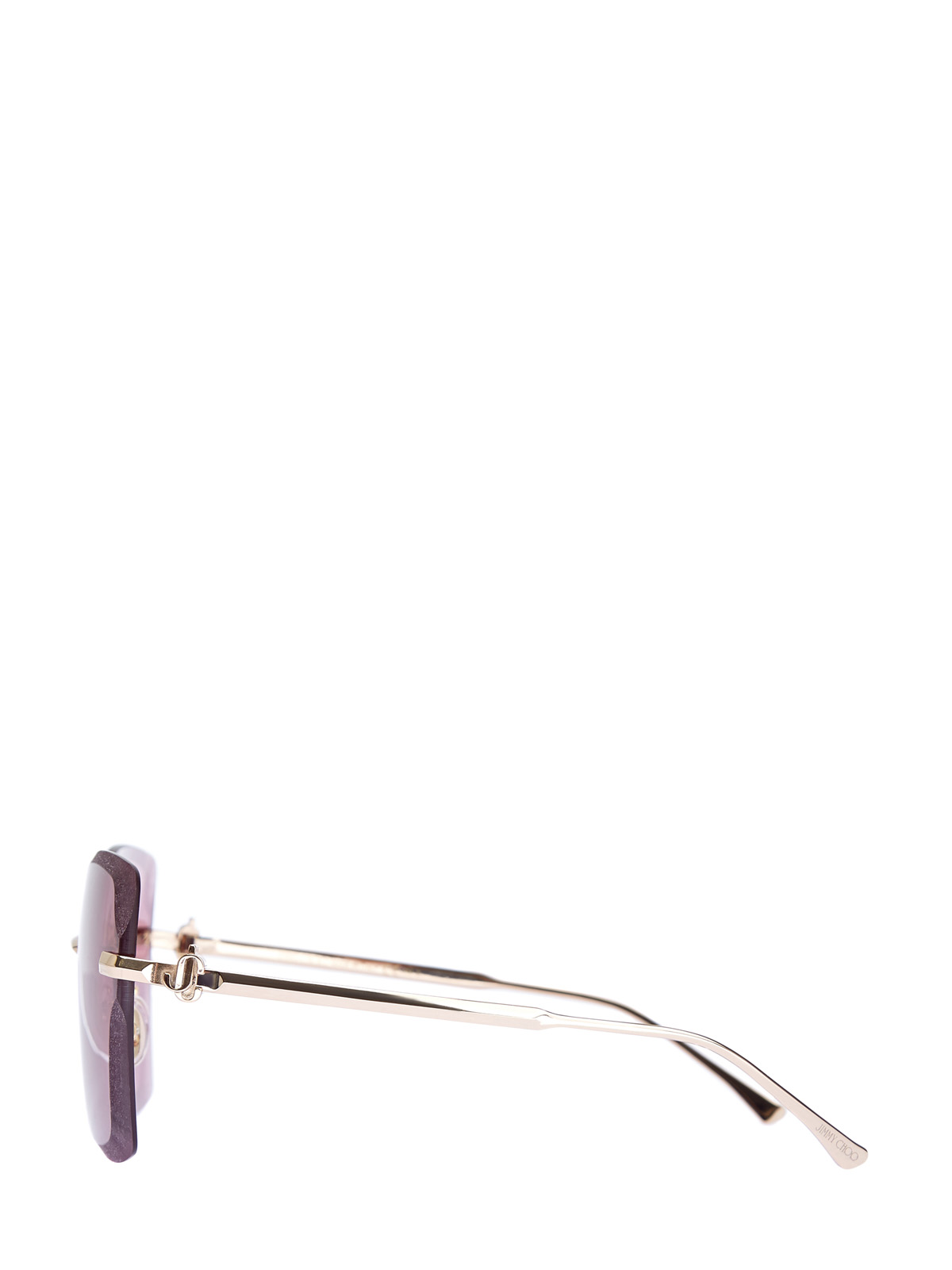 Очки Corin графической формы с зеркальными линзами JIMMY CHOO  (sunglasses), цвет розовый, размер S;M;L - фото 3