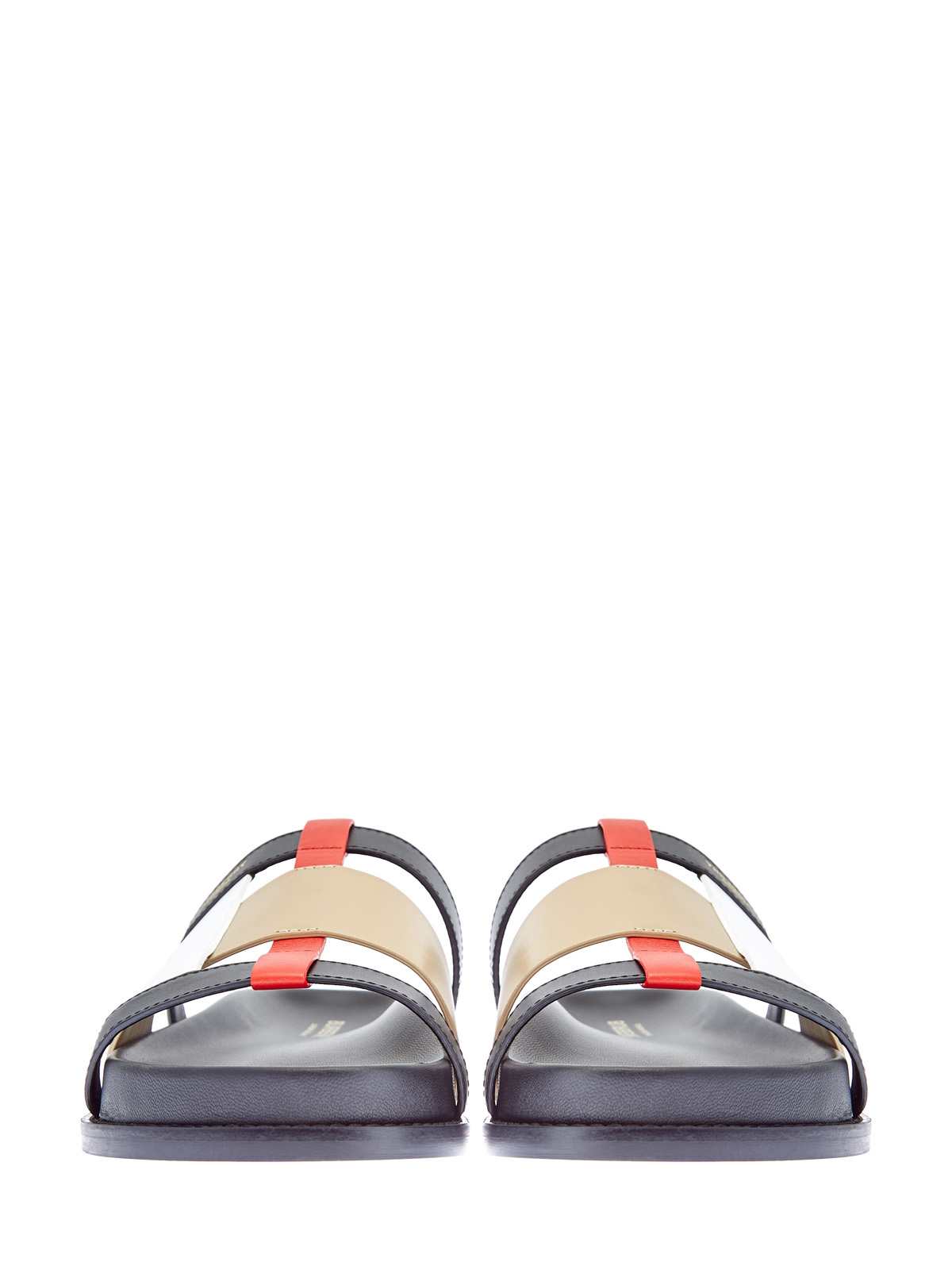 Кожаные шлепанцы Ellendale в стиле colorblock BURBERRY, цвет мульти, размер 36.5;37;41;40 - фото 6