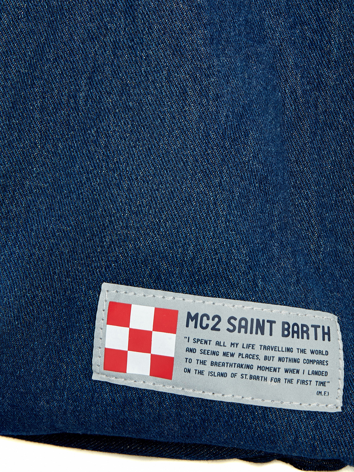 Сумка-рюкзак из хлопка с регулируемым плечевым ремнем MC2 SAINT BARTH, цвет синий, размер 50;52;54;56 - фото 6
