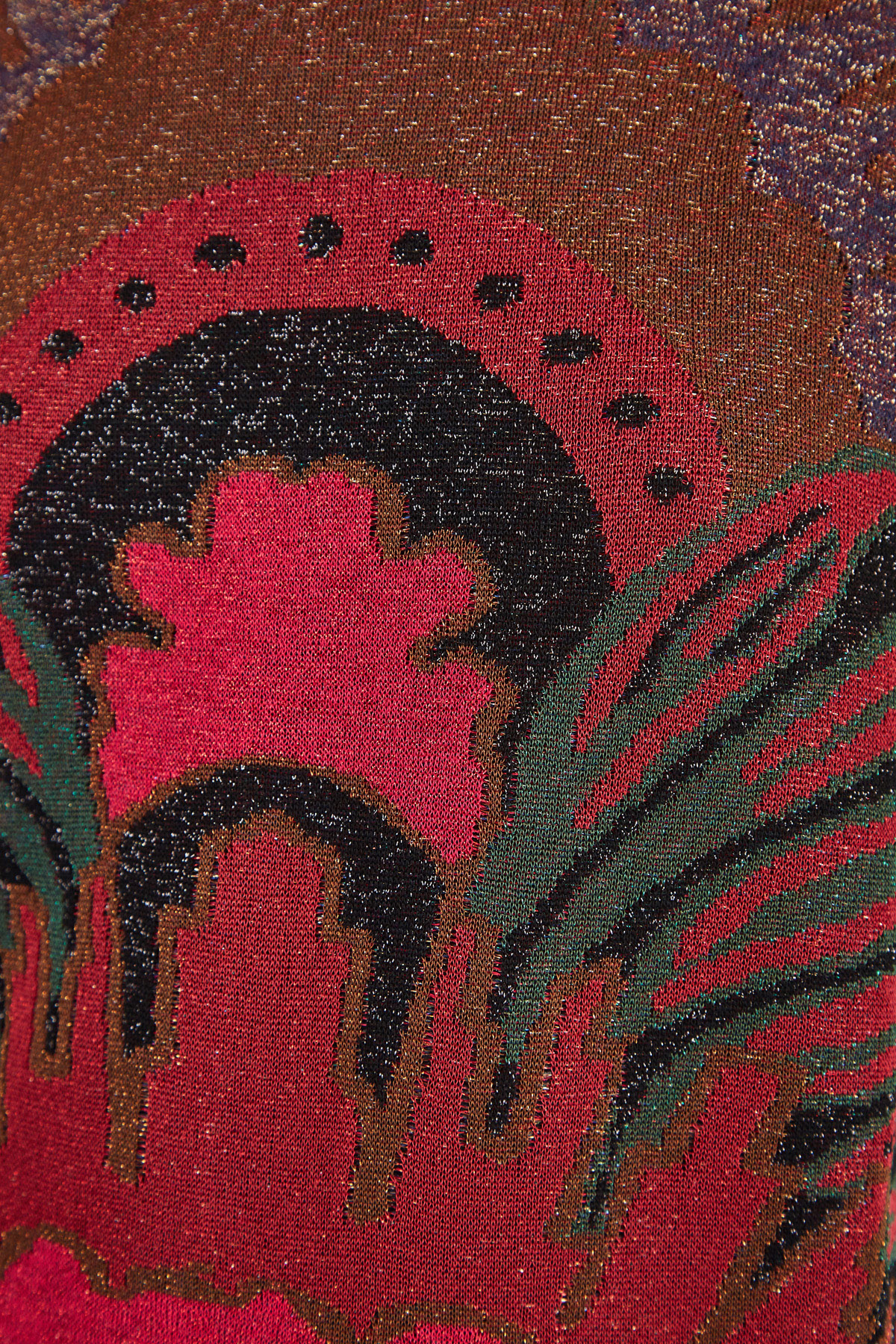 Джемпер из мерцающей пряжи с люрексом и этническим макро-узором ETRO, цвет мульти, размер 40;42 - фото 5