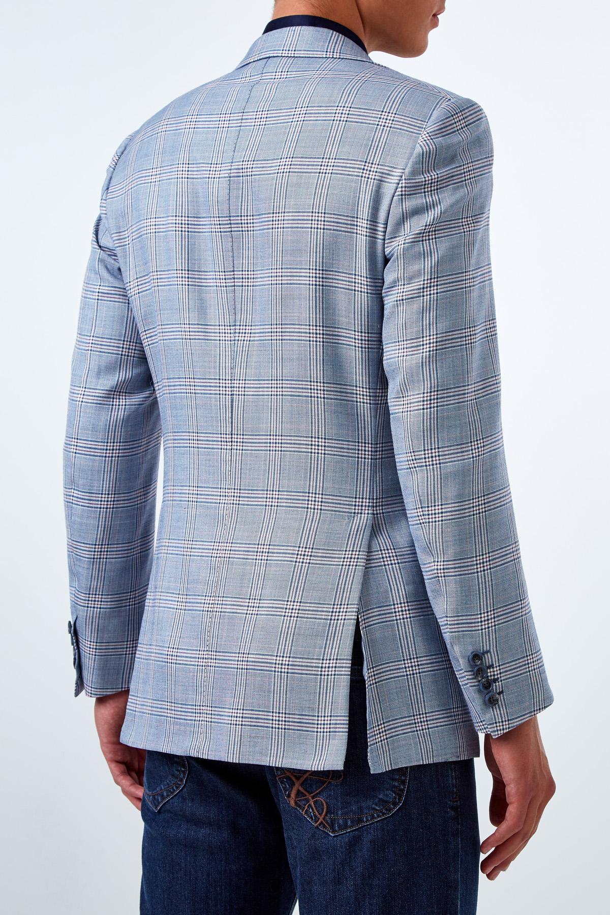 пиджак BRIONI, цвет голубой, размер 46 - фото 4