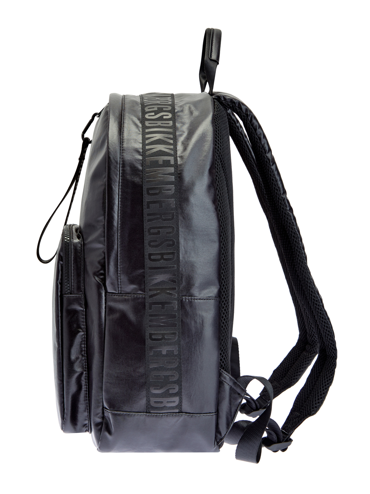 Рюкзак из глянцевого нейлона с мембранной спинкой BIKKEMBERGS, цвет черный, размер 5;6;7;8;9 - фото 4