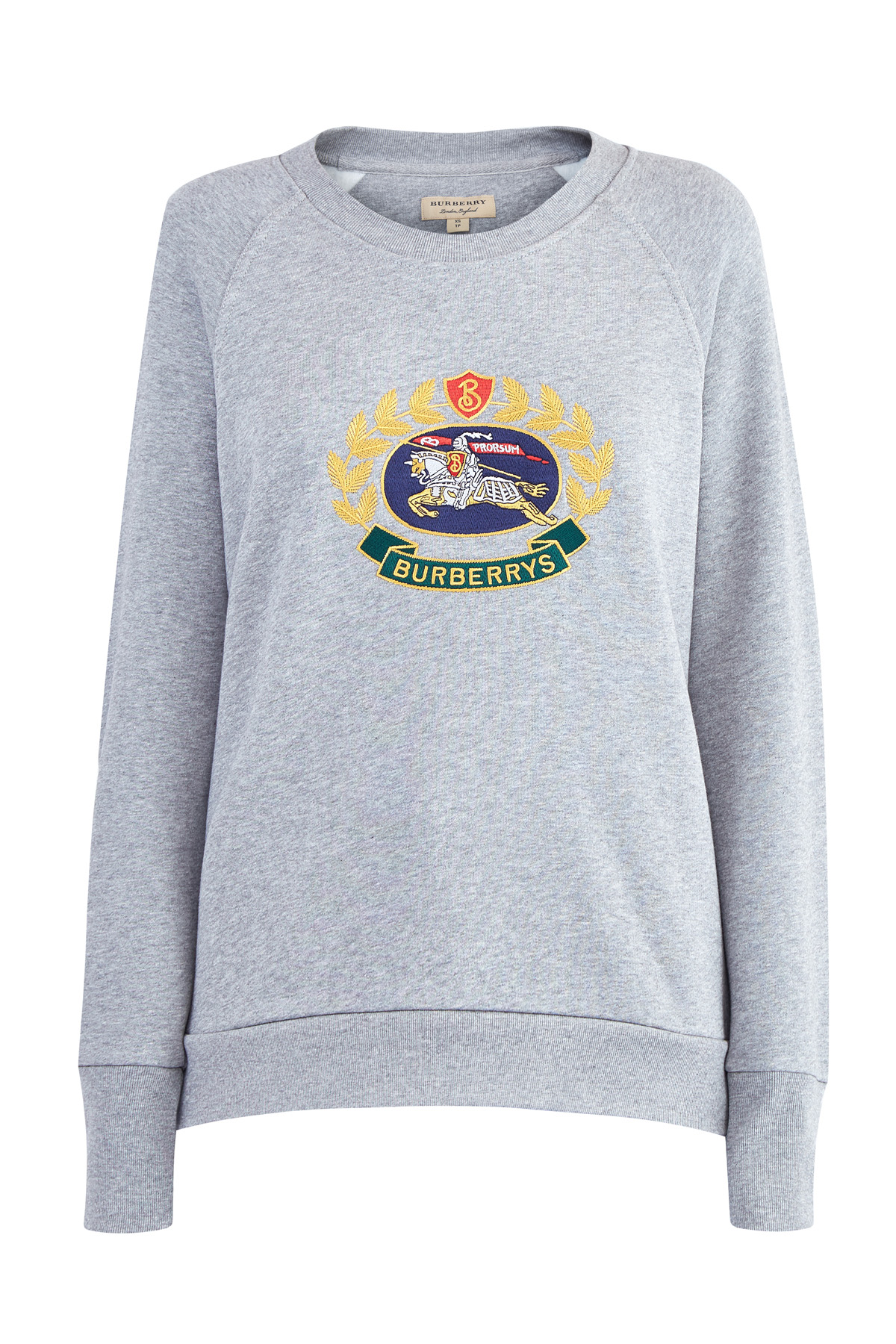 

Хлопковый свитшот с вышитым архивным логотипом