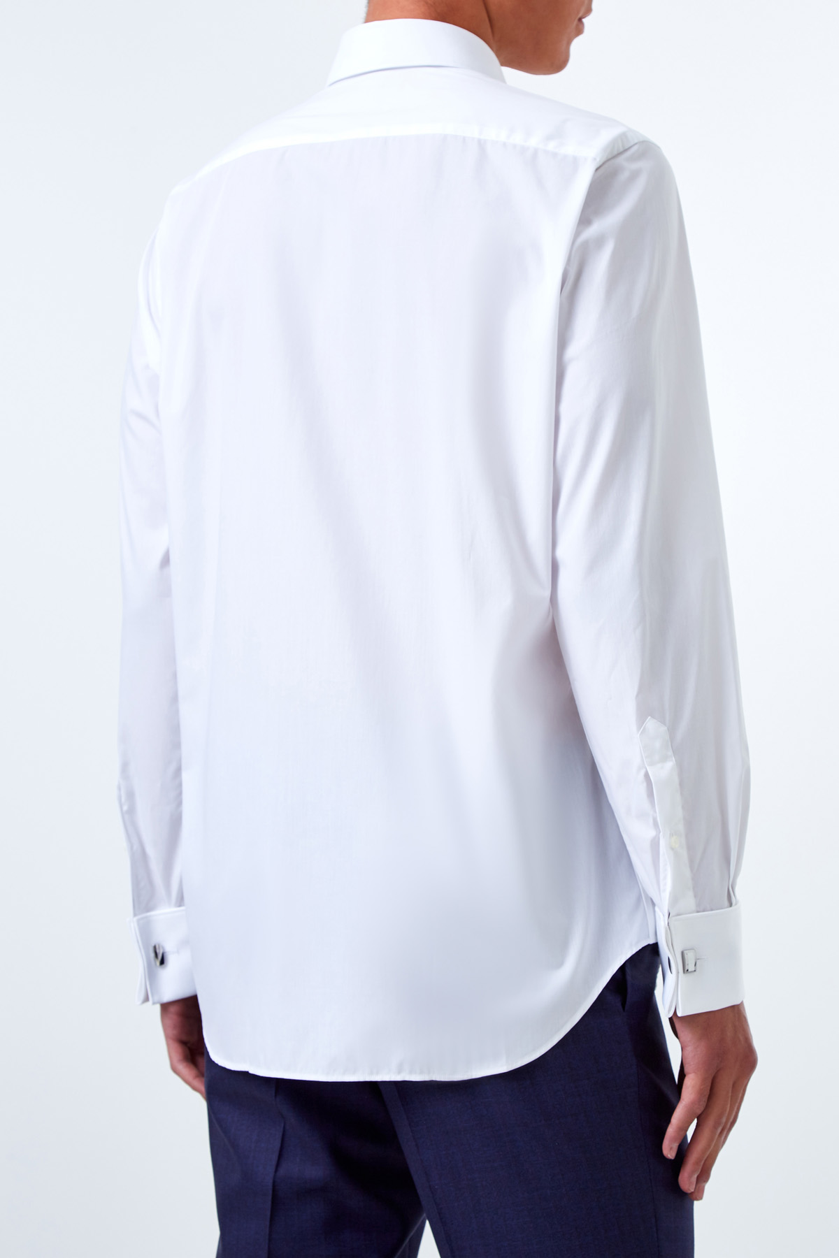 Белая рубашка Modern Fit с манжетами под запонки CANALI, цвет белый, размер 52;56 - фото 4