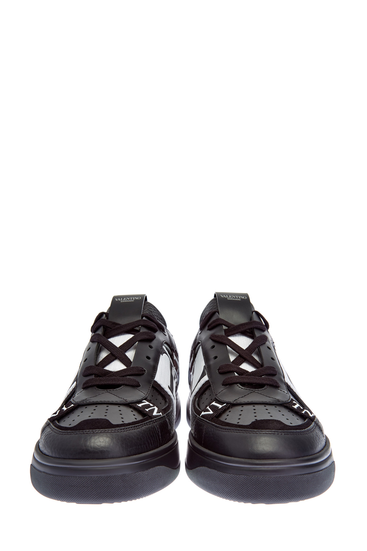 Кроссовки VL7N из крупнозернистой кожи с фирменными лентами VALENTINO GARAVANI, цвет черный, размер 40;41;41.5;42;42.5 - фото 6